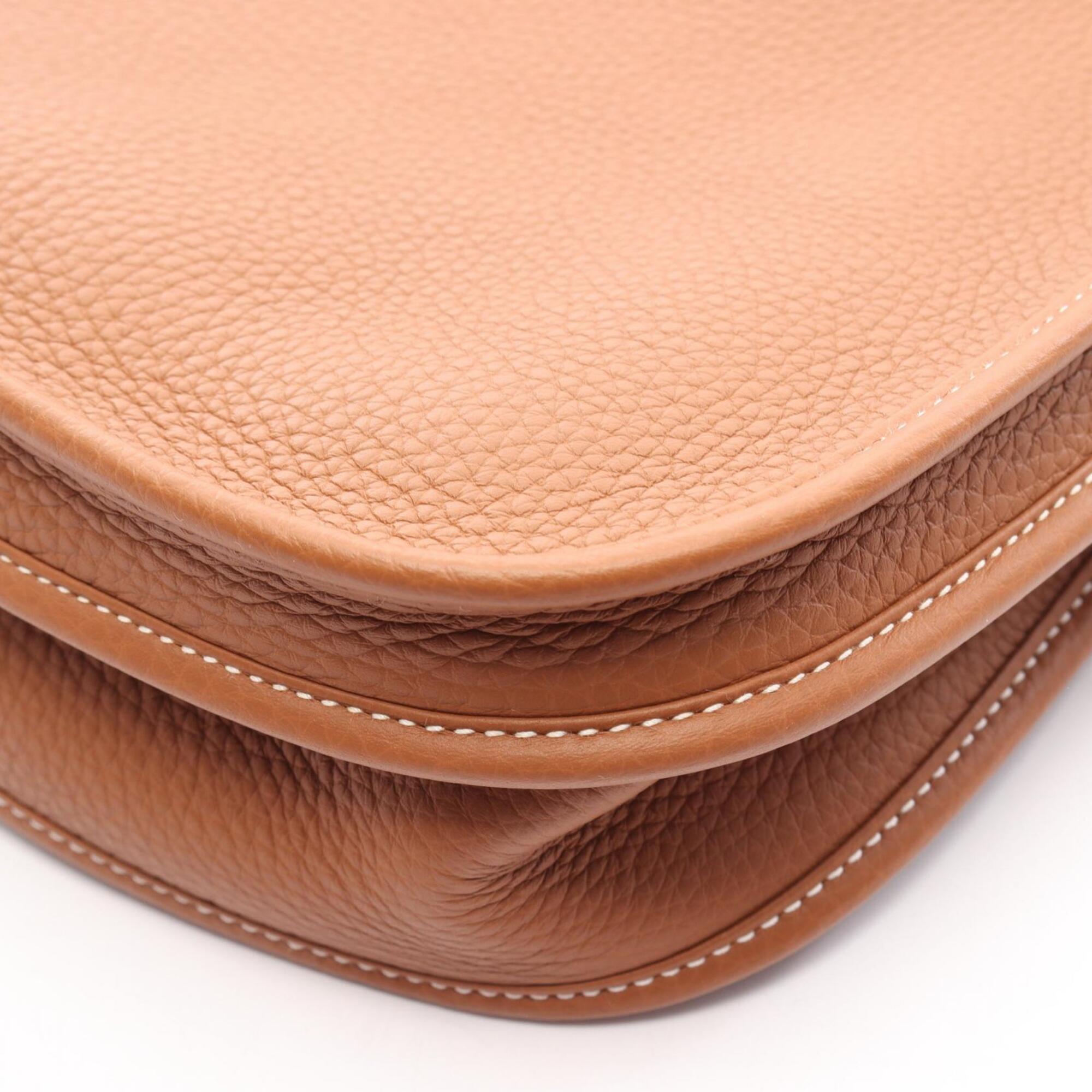 Hermes Brown Taurillon Clemence Leather Shoulder Bag (Pre-Owned)