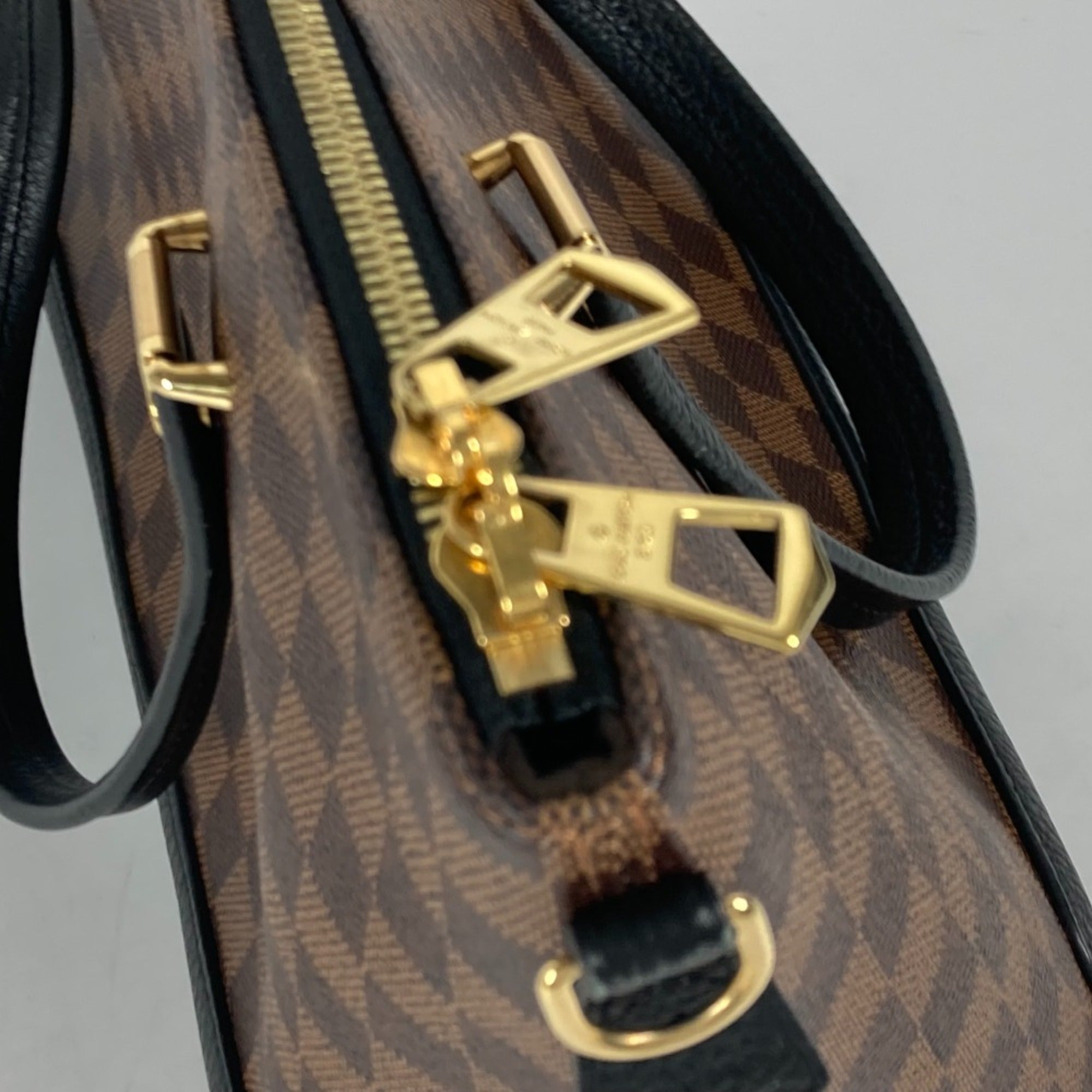 Louis Vuitton Brown Ebene Damier Canvas Shoulder Bag Tote Bag (Pre-Owned)