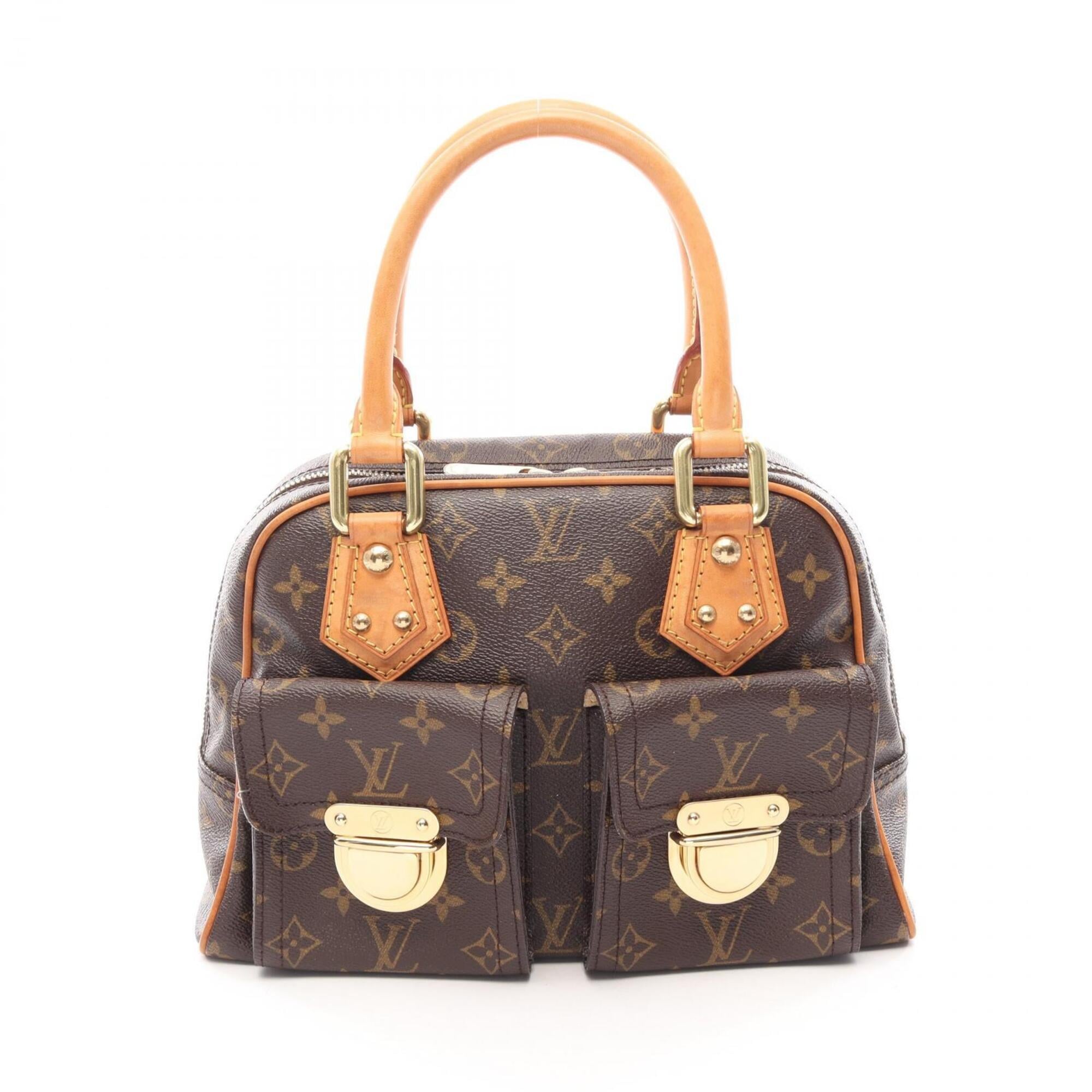 Louis Vuitton Brown Coated Canvas Rayon Handbag (Pre-Owned)