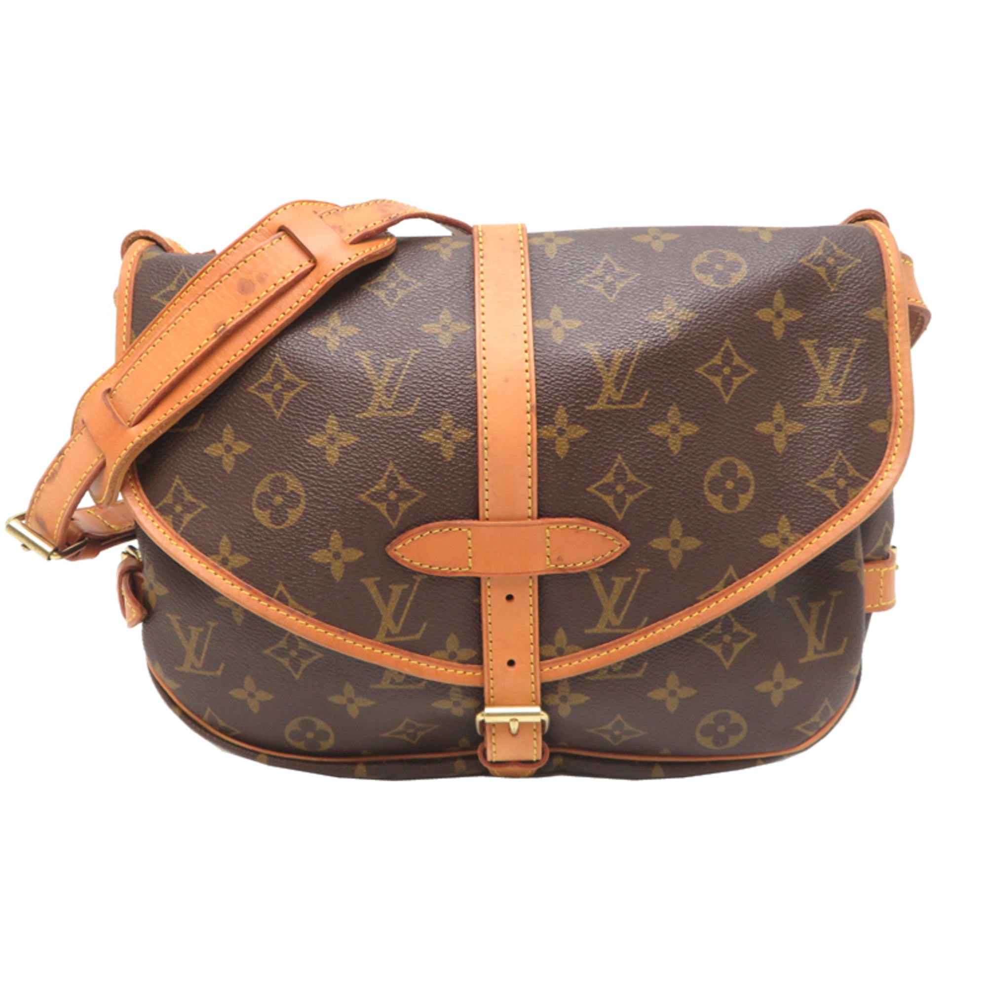 Louis Vuitton Brown Monogram Shoulder Bag (Pre-Owned)