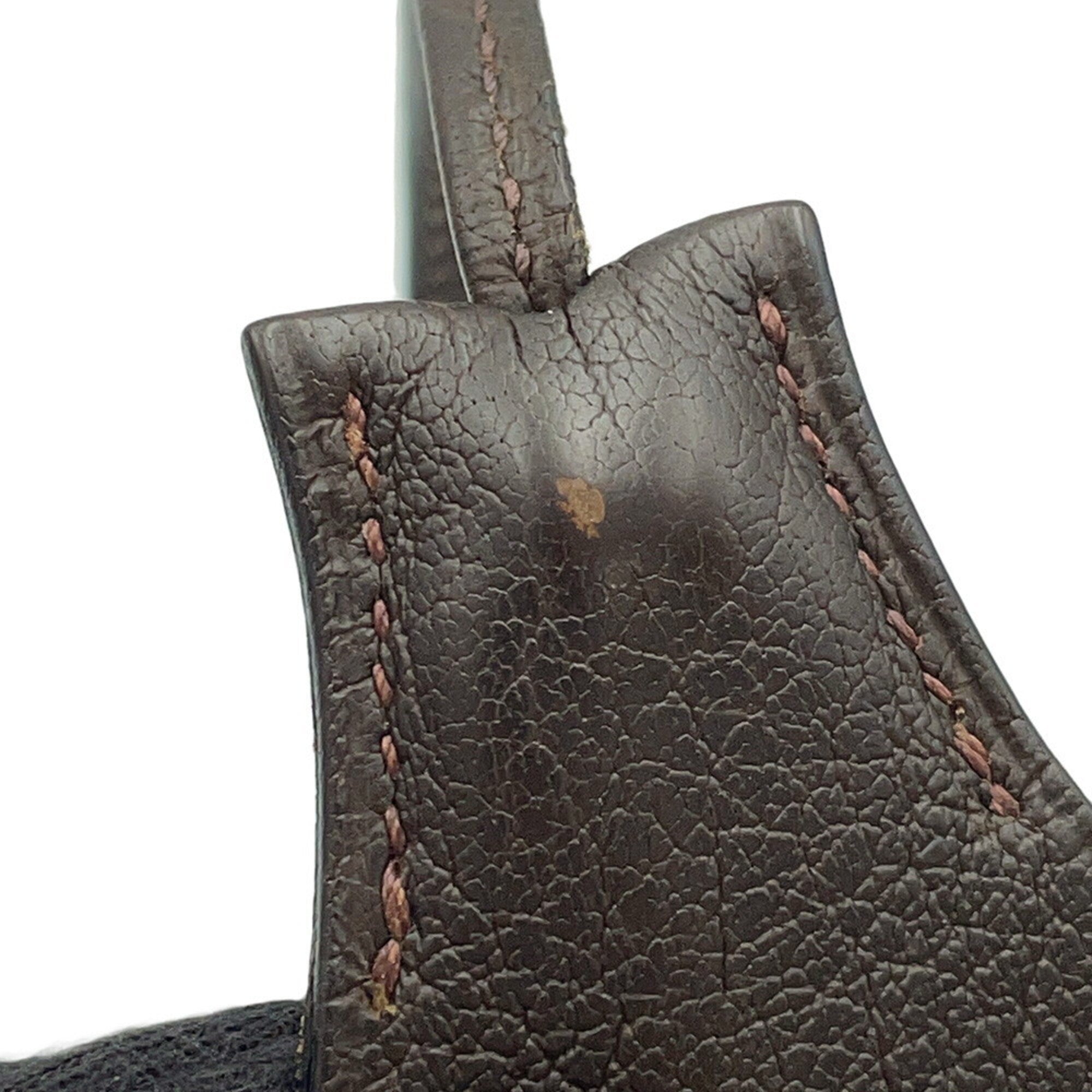 Hermes Cacao Taurillon Clemence Leather Handbag Shoulder Bag (Pre-Owned)