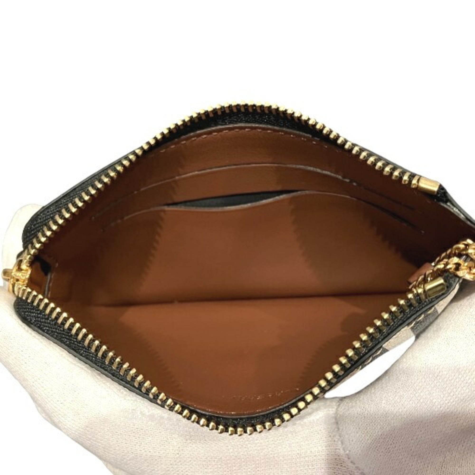 Burberry Beige Pvc Leather Coin Purse/Coin Case (Pre-Owned)