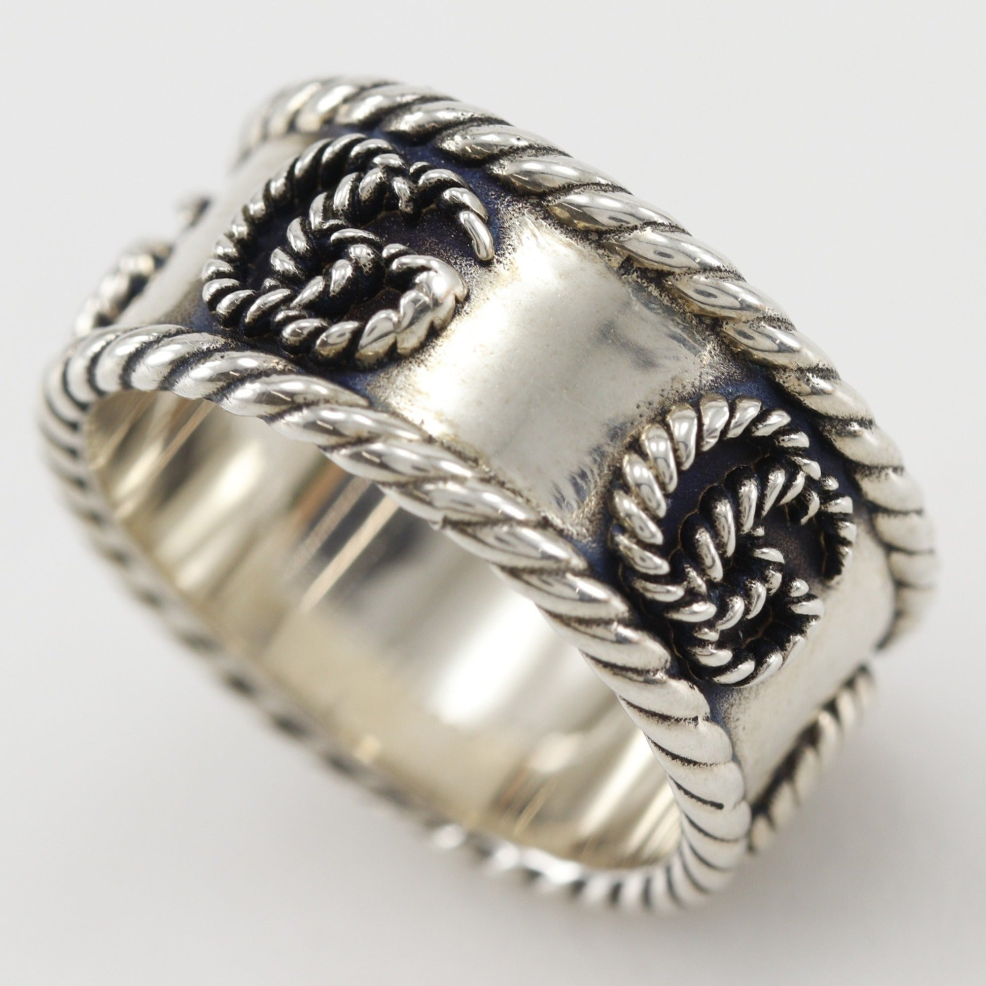 Gucci Silver 925 Band Ring (Pre-Owned)