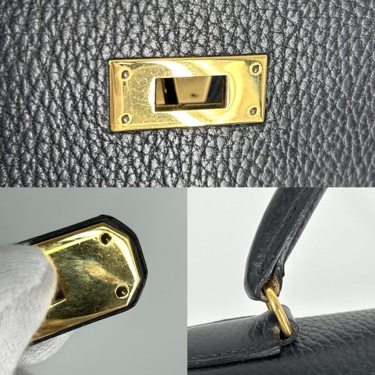 Hermes Black Ardennes Leather Handbag (Pre-Owned)