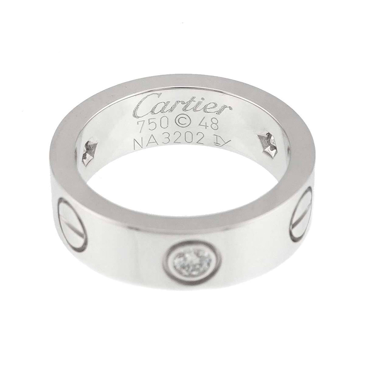 Cartier White Gold White Gold (18K) Band Ring (Pre-Owned)