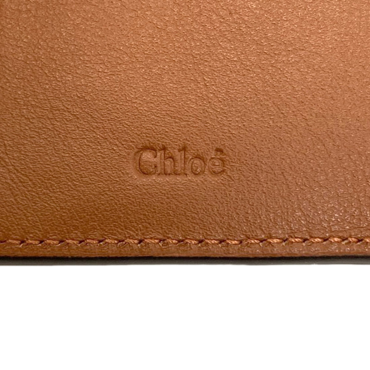 Chloé Brown Leather Long Wallet (Bi-Fold) (Pre-Owned)