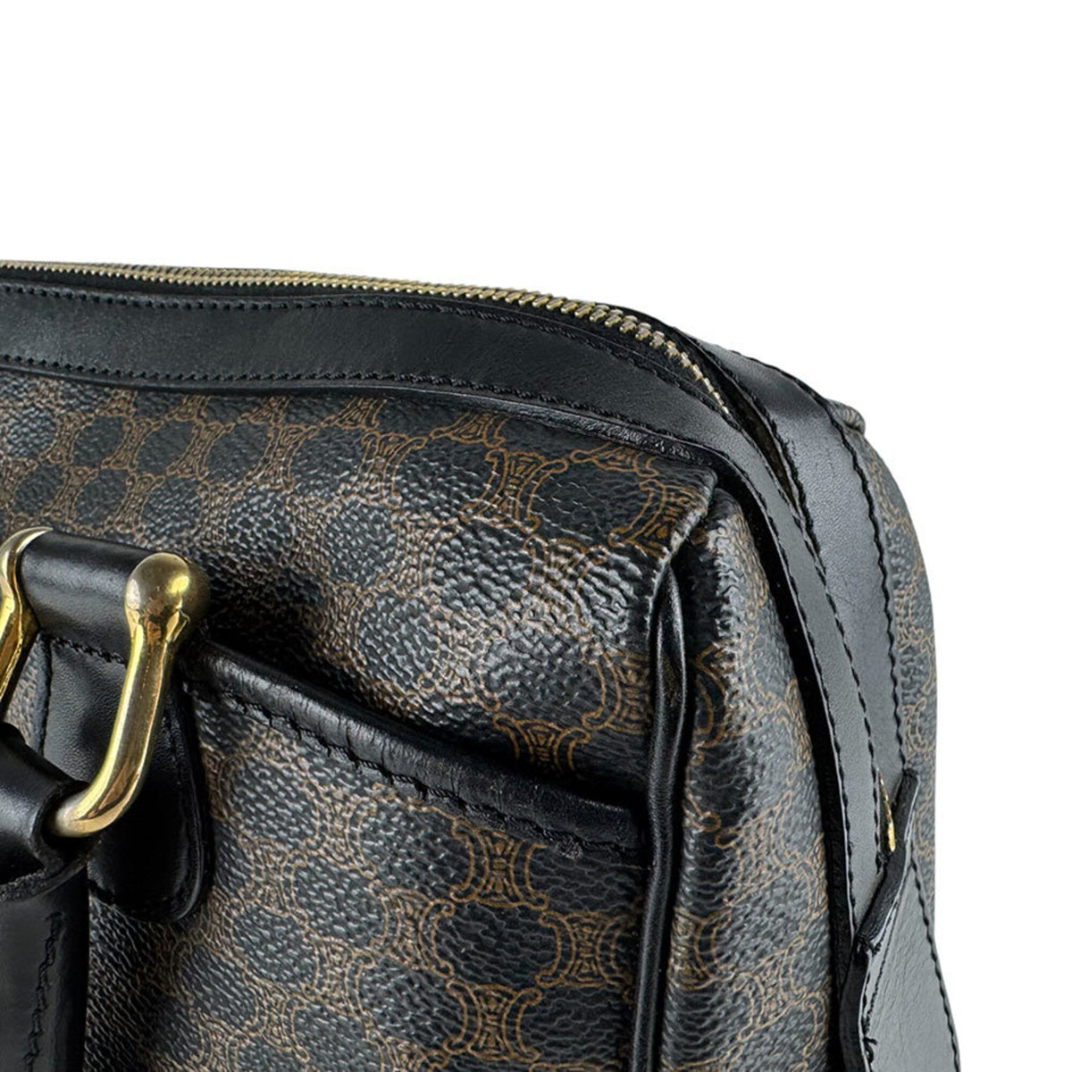 Celine Black Coated Canvas Handbag (Pre-Owned)