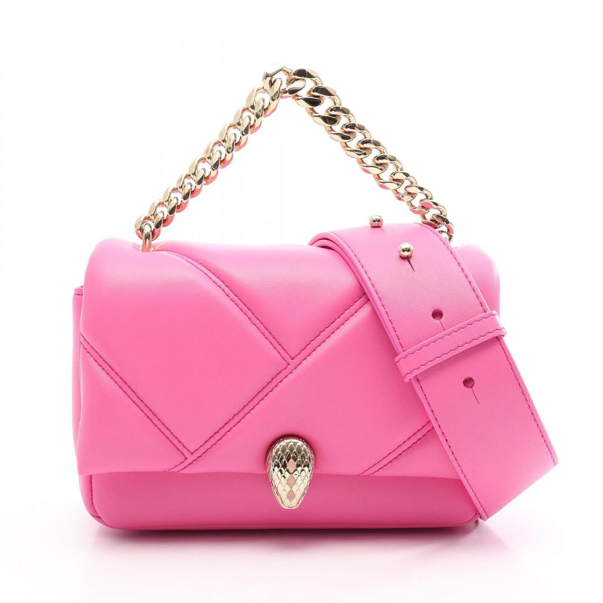 Bvlgari Pink Leather Handbag (Pre-Owned)