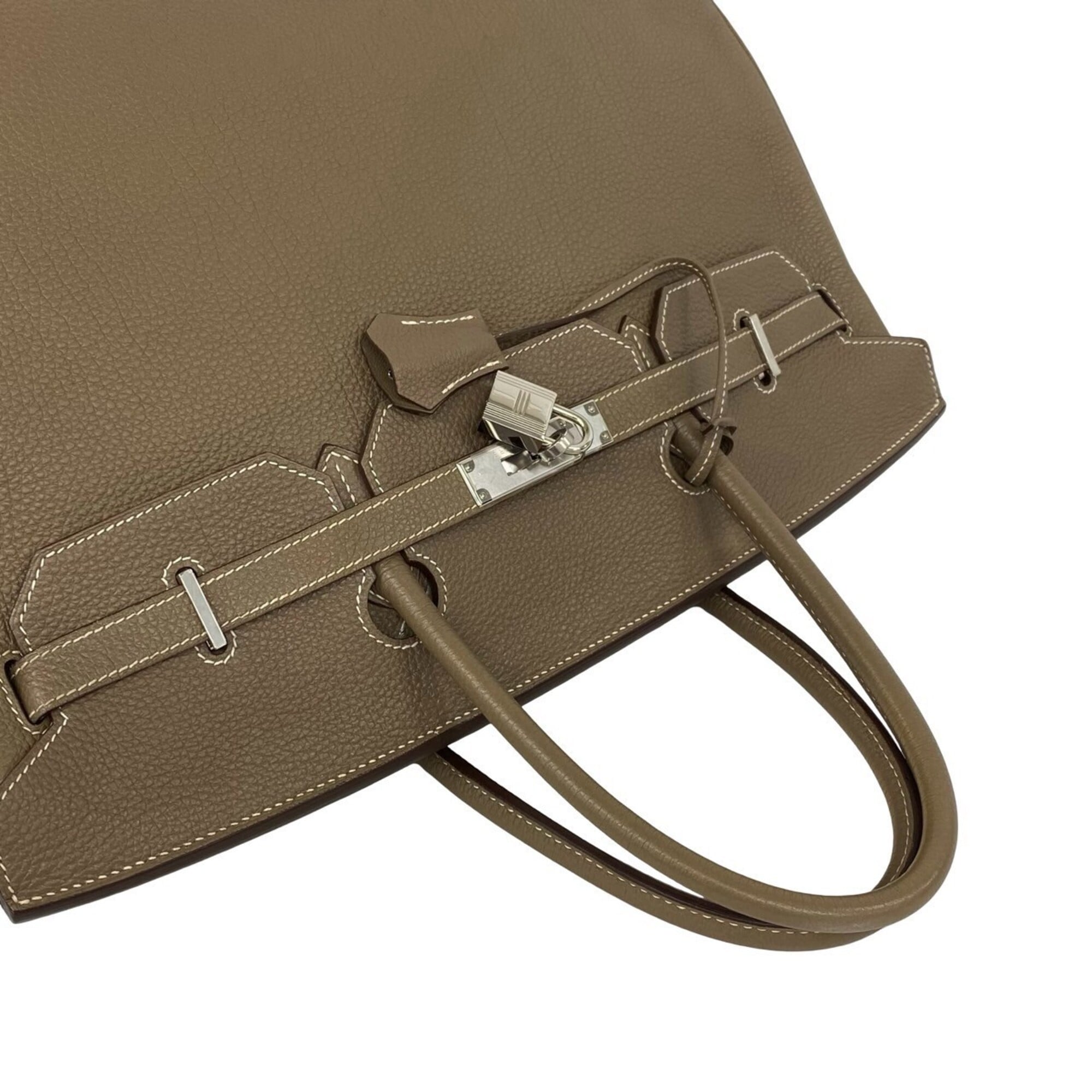 Hermes Beige Togo Leather Handbag Tote Bag (Pre-Owned)