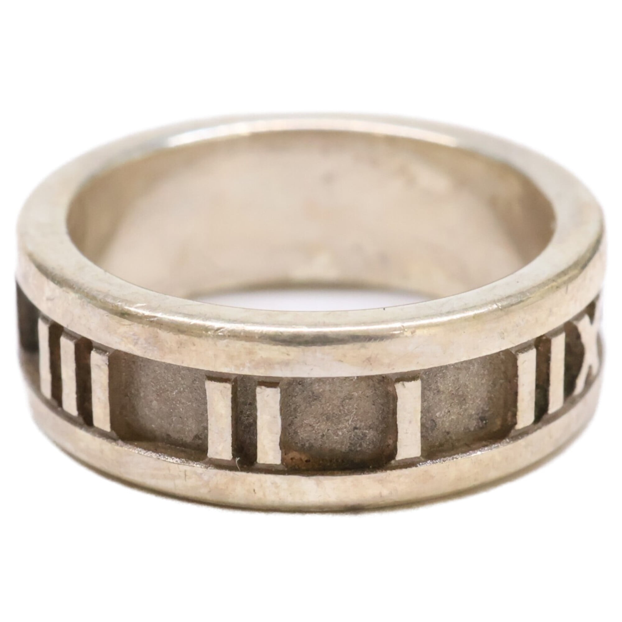 Tiffany Silver Silver 925 Band Ring (Pre-Owned)