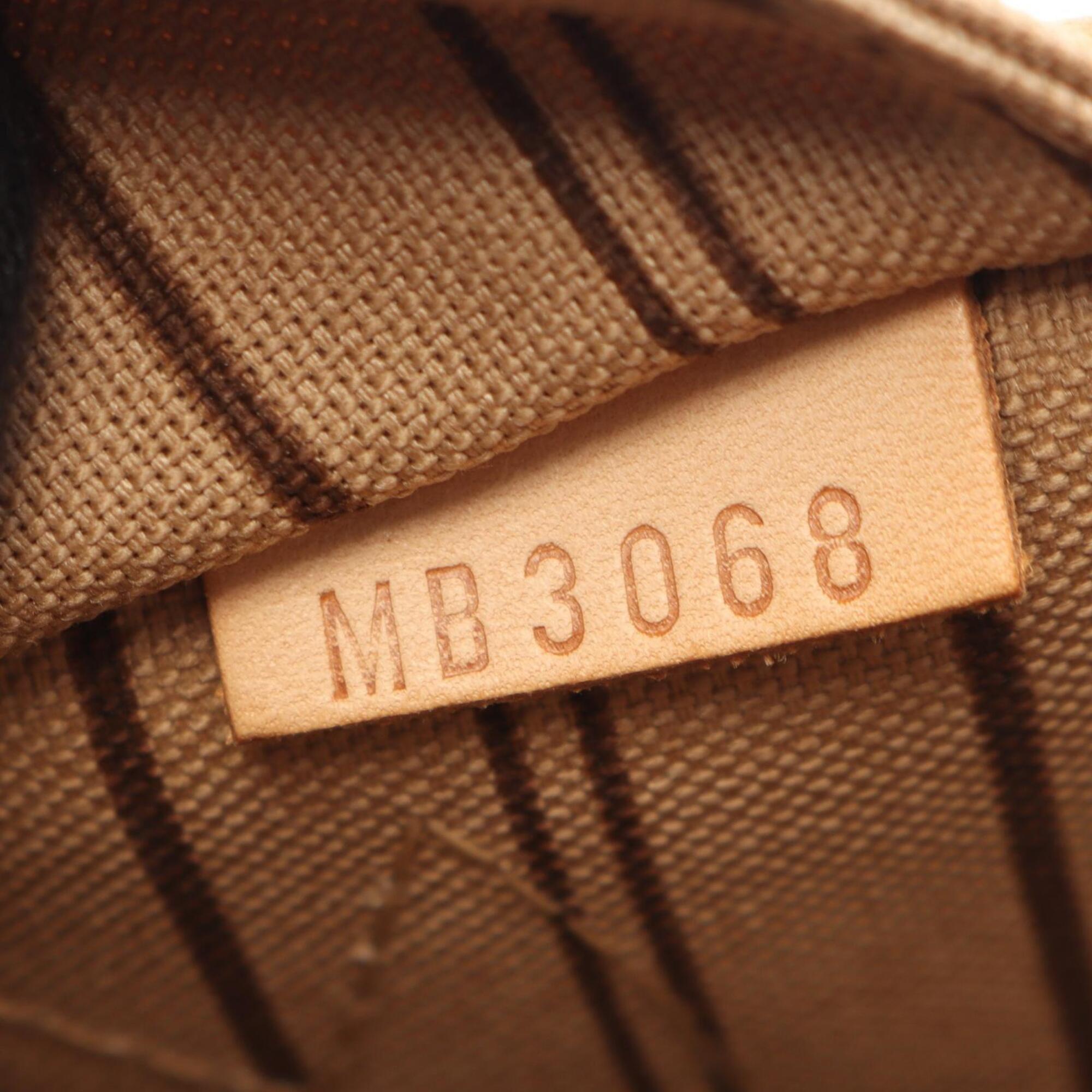 Louis Vuitton Monogram Brown Coated Canvas Leather Tote Bag (Pre-Owned)