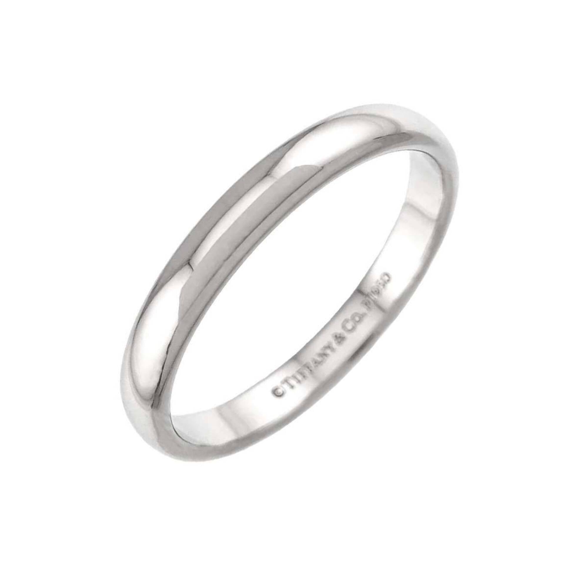 Tiffany Platinum 950 Band Ring (Pre-Owned)