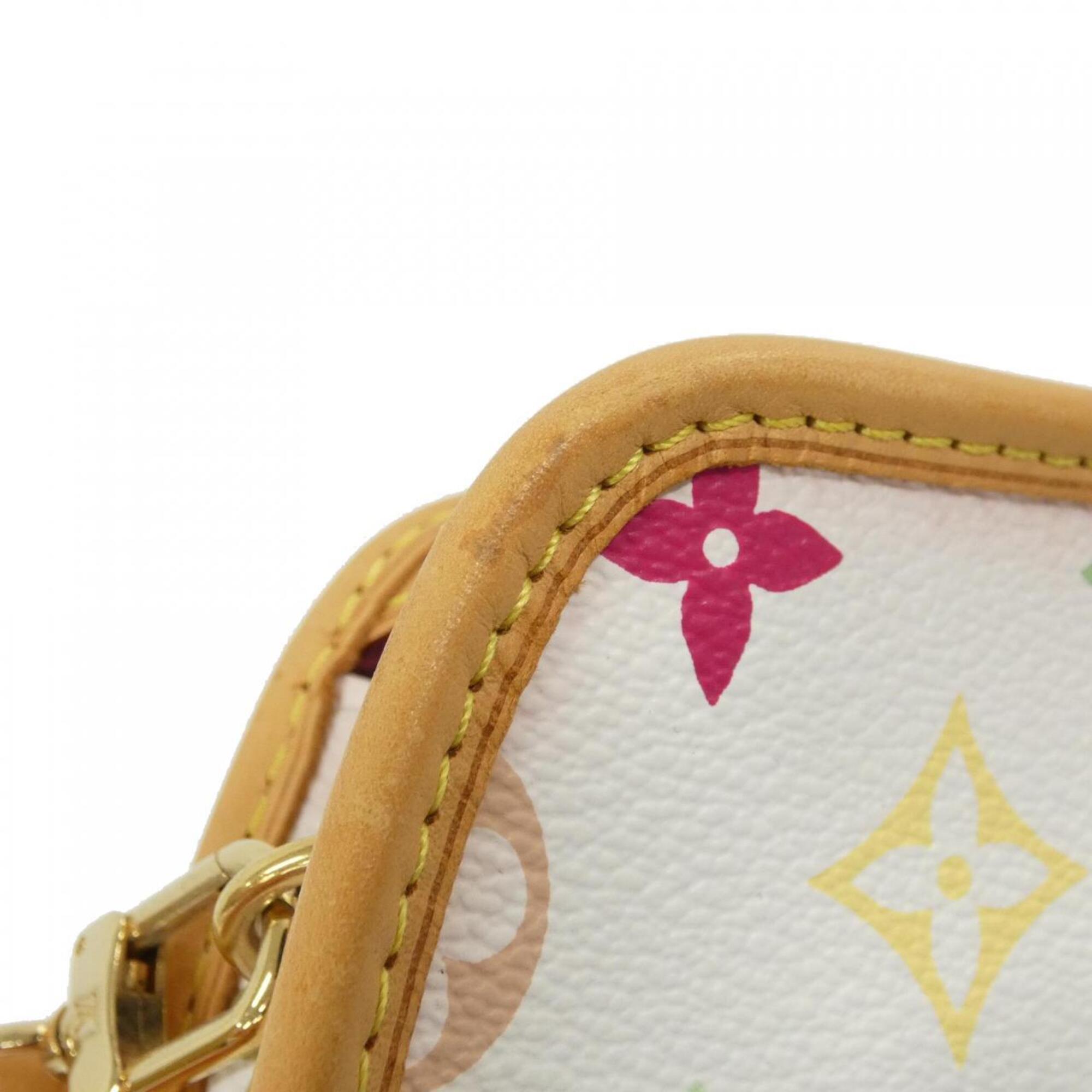 Louis Vuitton White Coated Canvas Shoulder Bag (Pre-Owned)