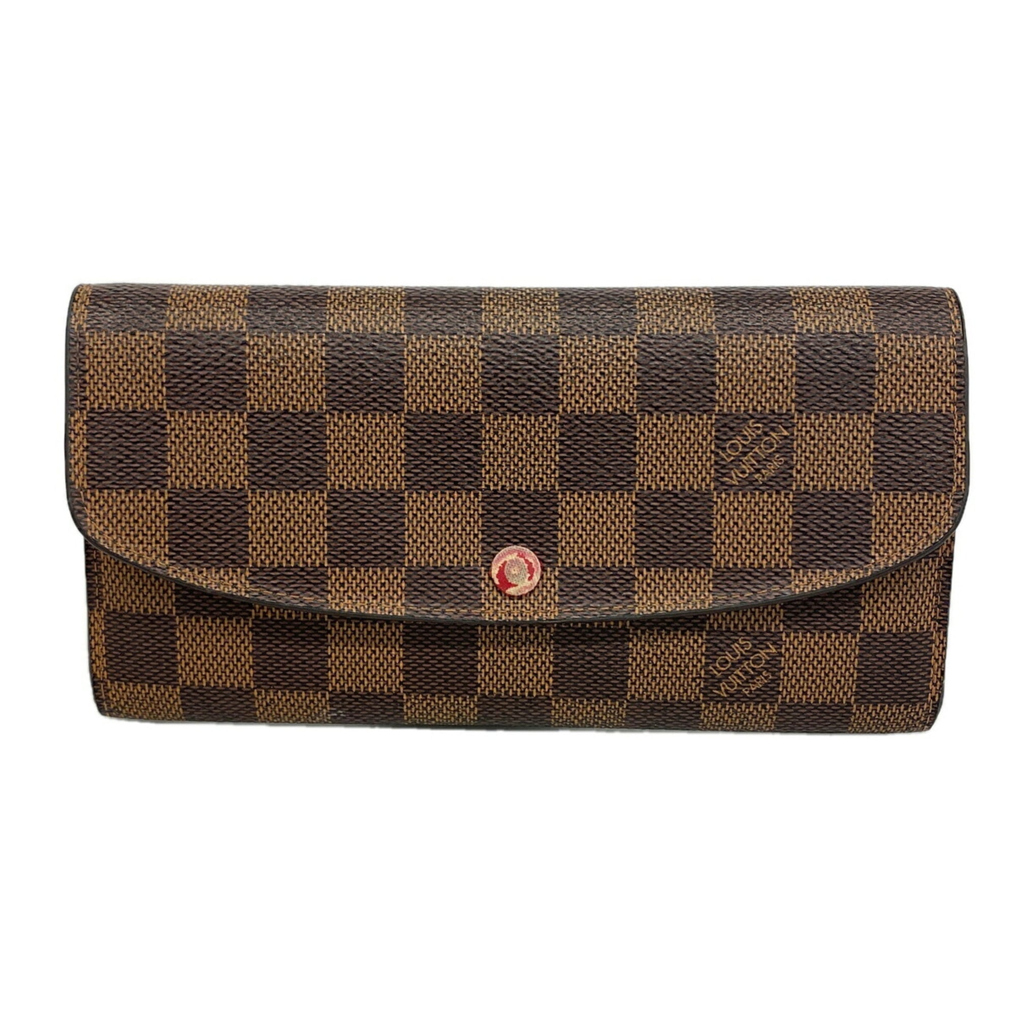 Louis Vuitton Ebene Rouge Long Wallet (Bi-Fold) (Pre-Owned)