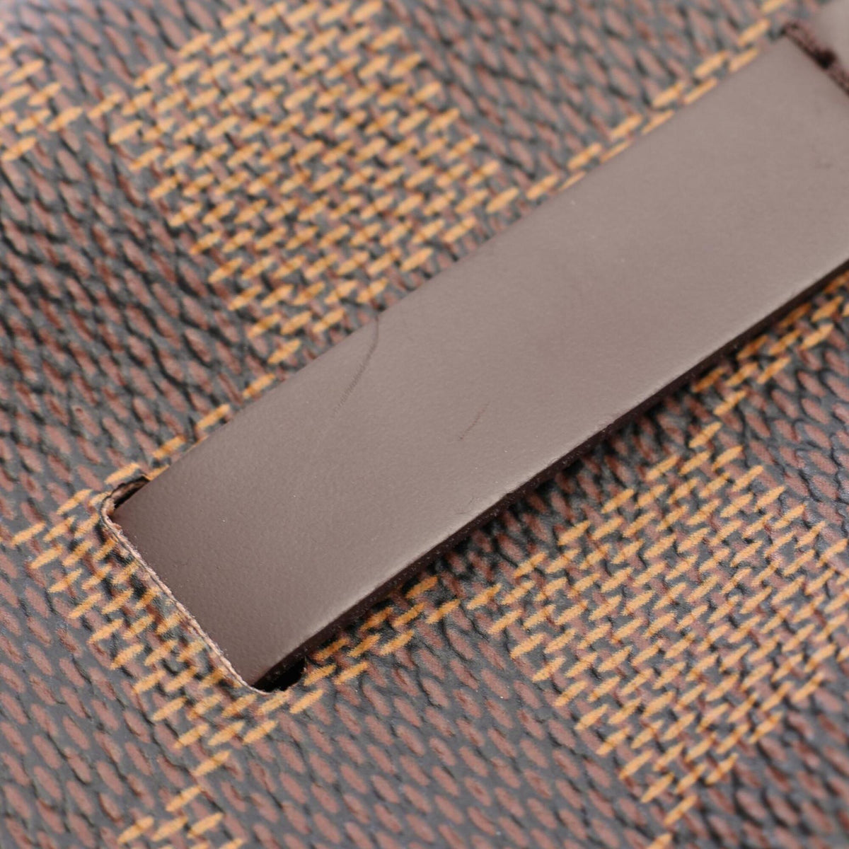 Louis Vuitton Brown Damier Canvas Damier Canvas Leather Pvc Pouch (Pre-Owned)
