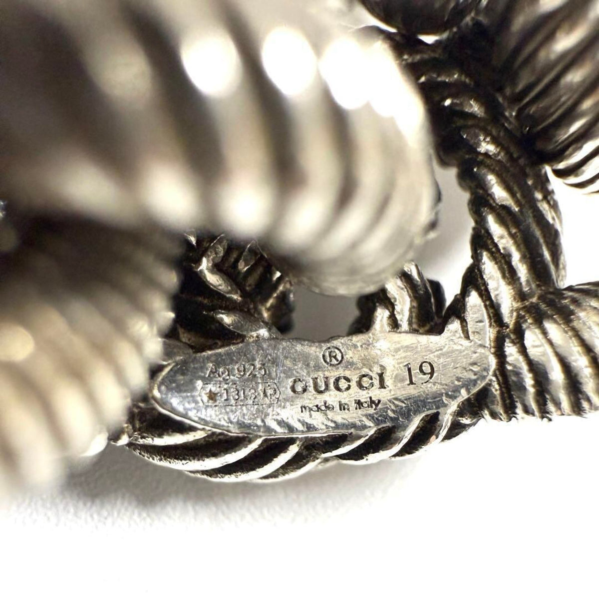 Gucci Silver 925 Band Ring (Pre-Owned)