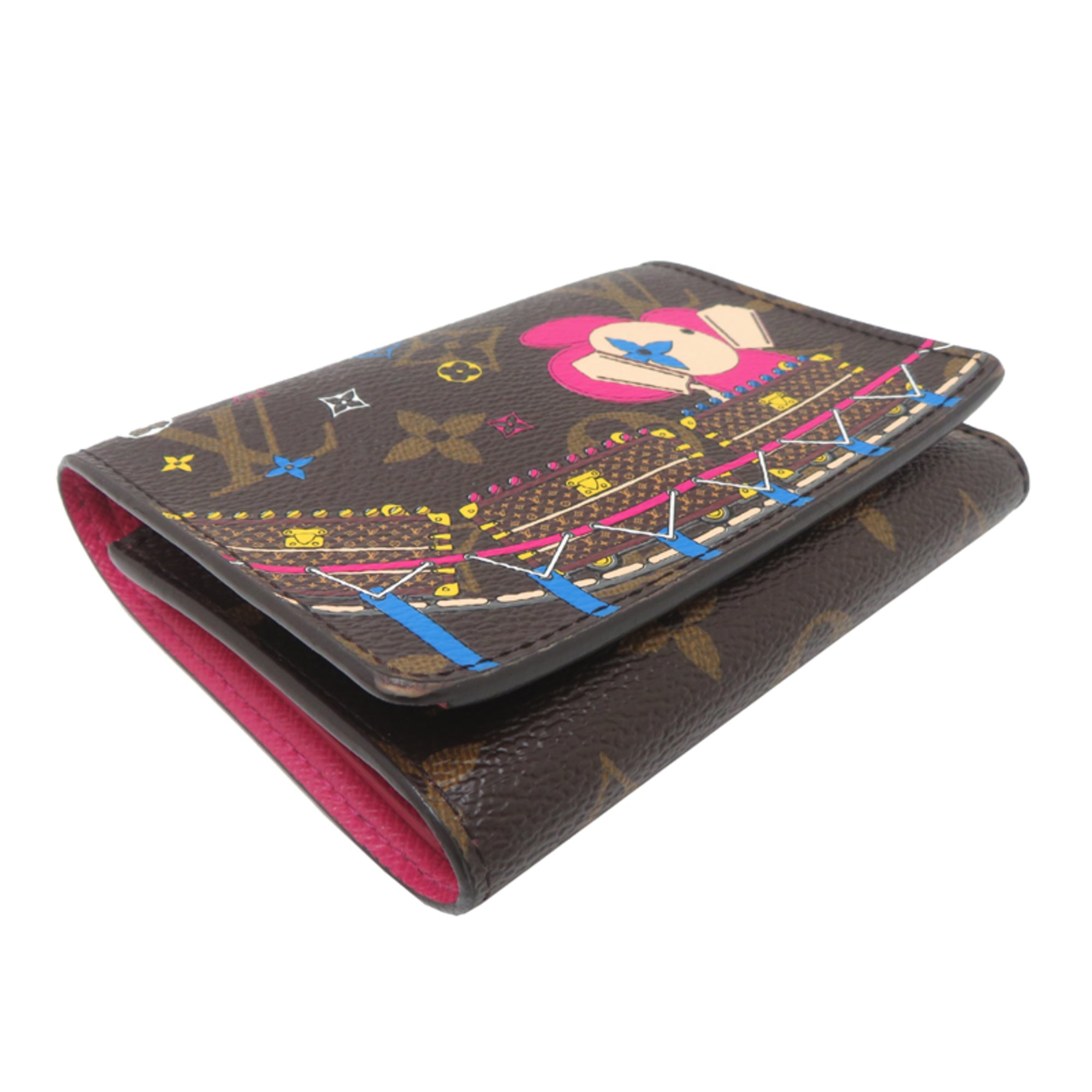 Louis Vuitton Brown Monogram Wallet (Tri-Fold) (Pre-Owned)