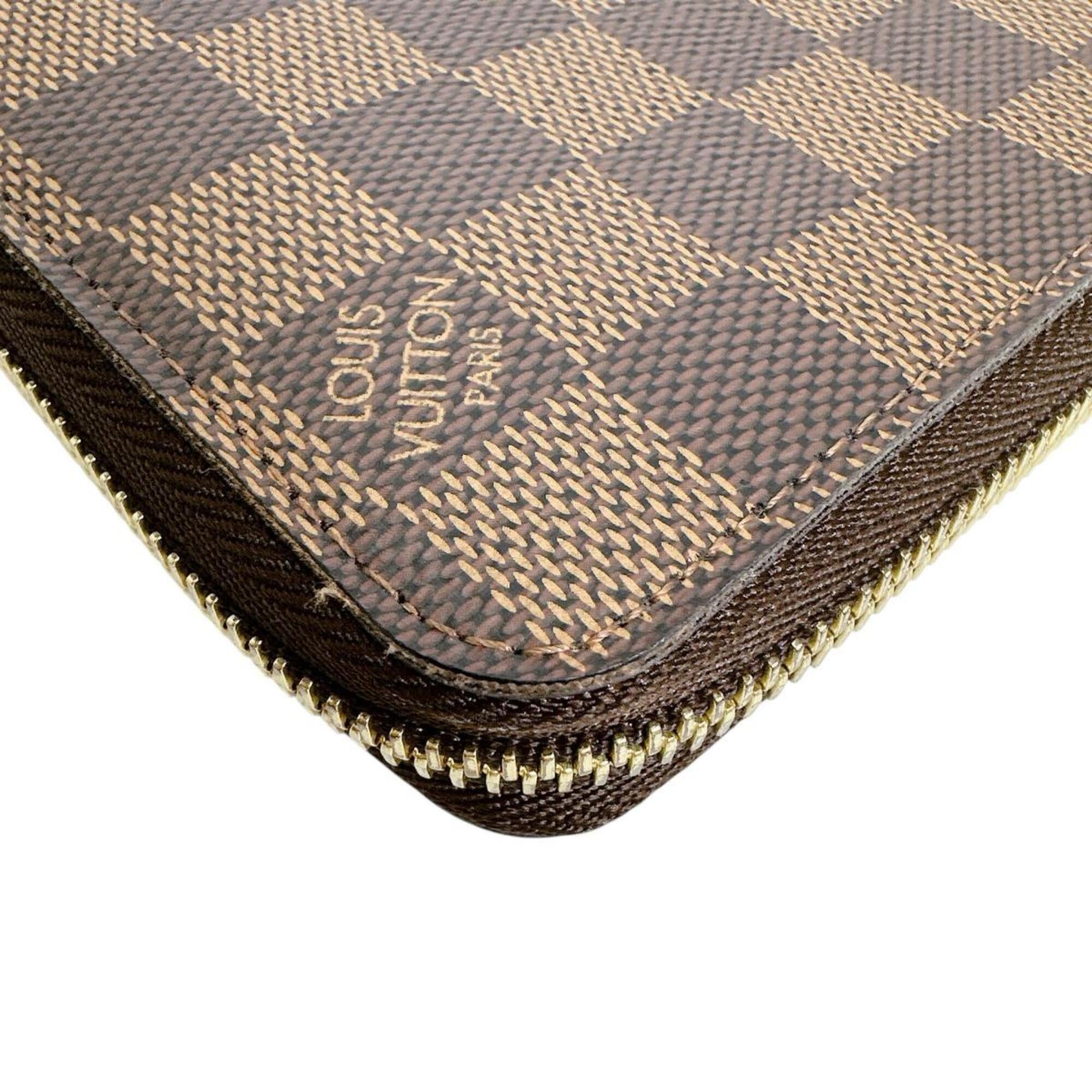 Louis Vuitton Brown Damier Canvas Ebene Or Damier Canvas Long Wallet (Bi-Fold) (Pre-Owned)