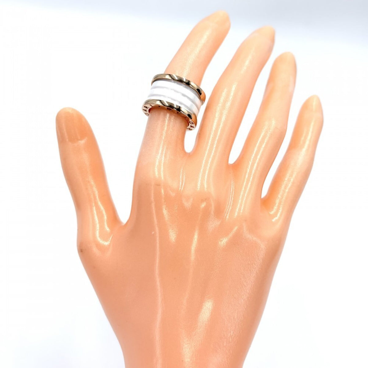 Bvlgari Pink Gold (18K) Ceramic Band Ring (Pre-Owned)