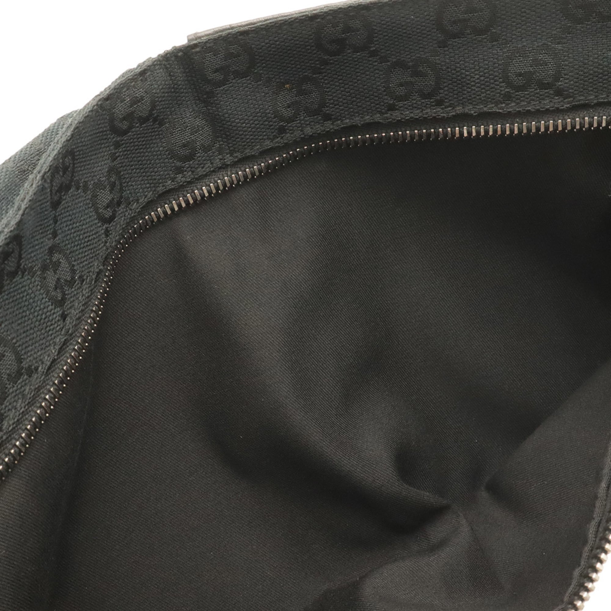 Gucci Black Canvas Leather Fanny Pack (Pre-Owned)