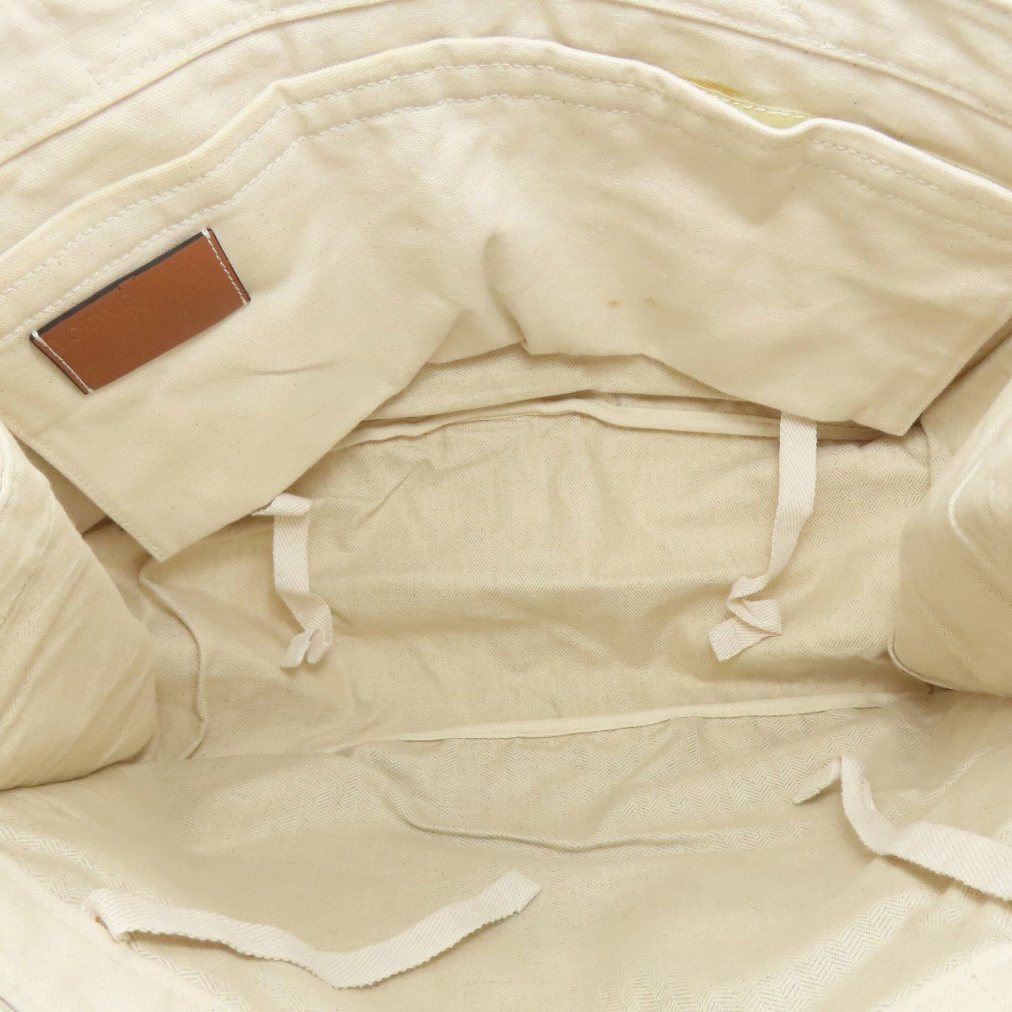 Loewe White Canvas Tote Bag (Pre-Owned)