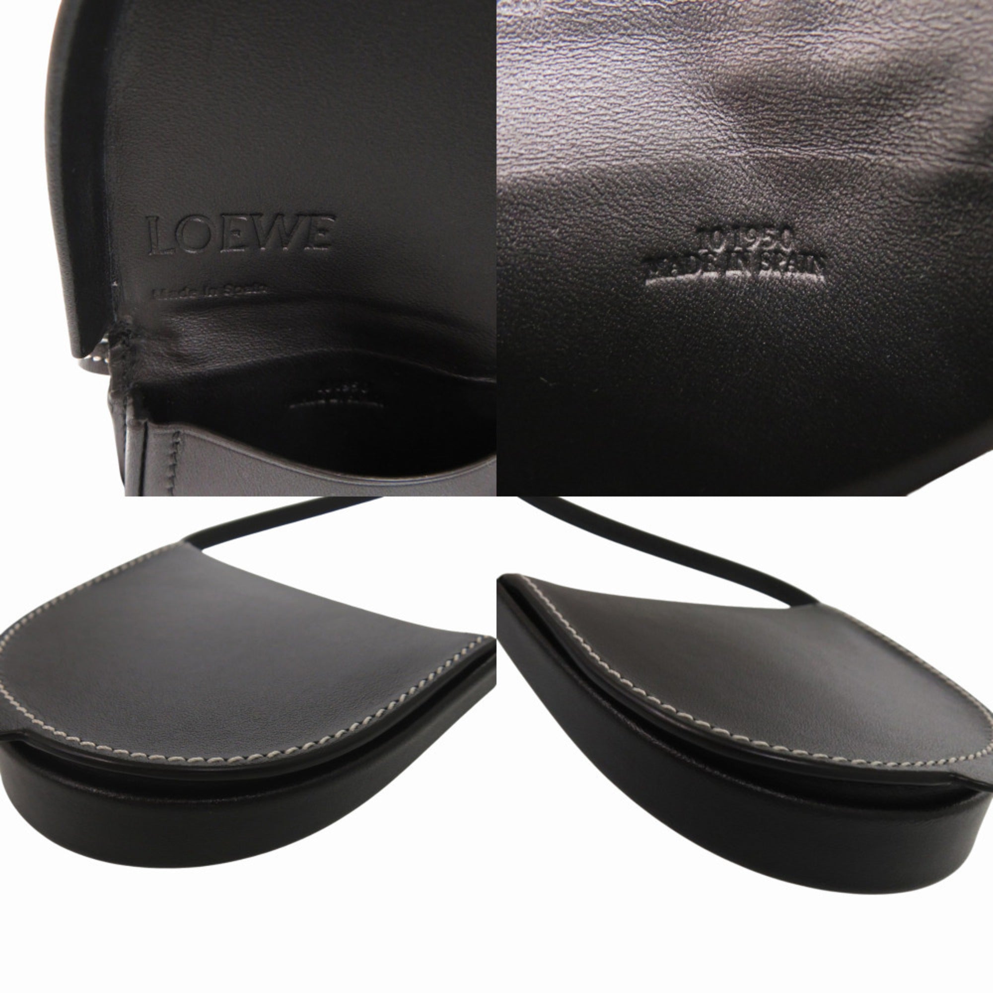 Loewe Black Leather Coin Purse/Coin Case (Pre-Owned)