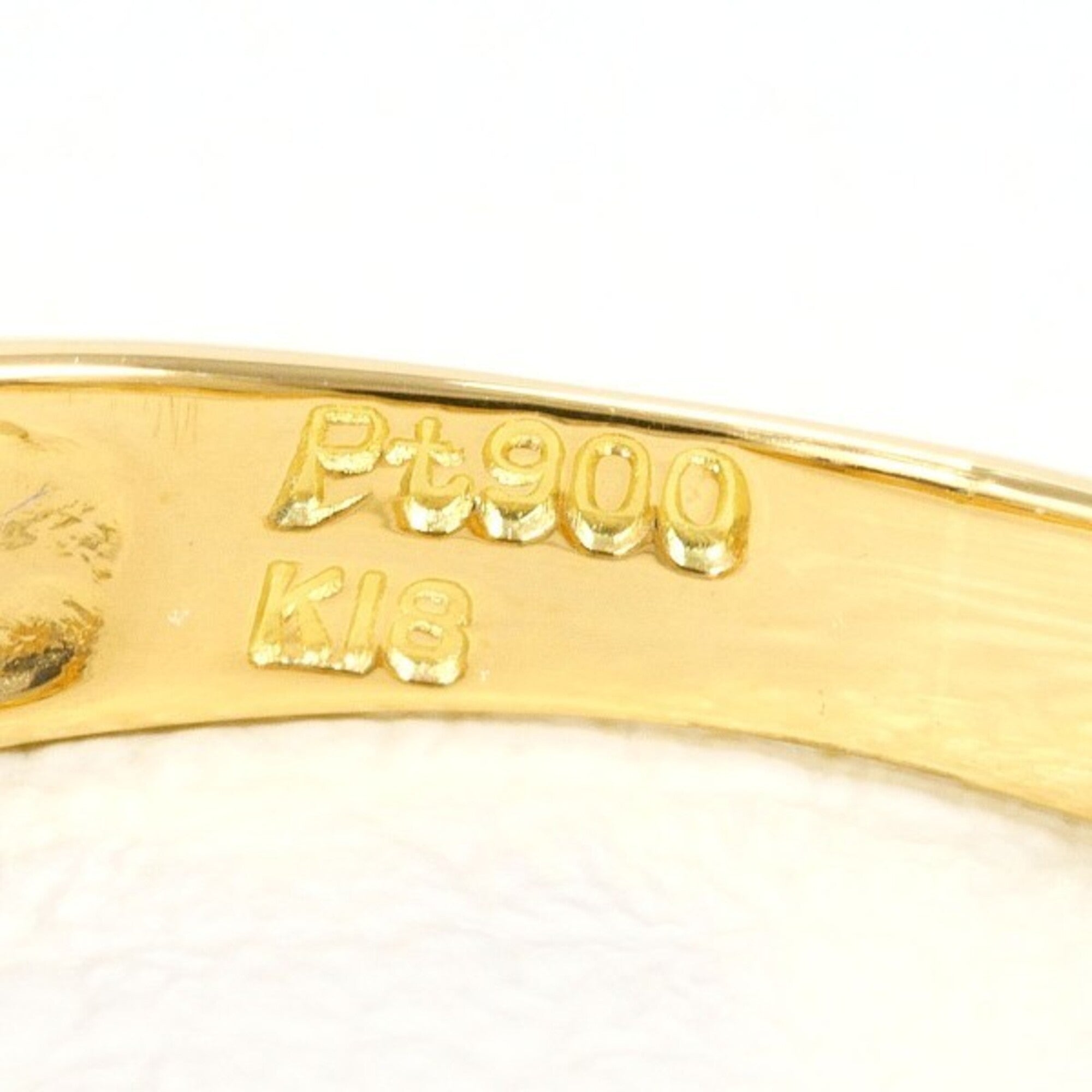 Unbranded Platinum Yellow Gold Yellow Gold (18K) Platinum 900 Band Ring (Pre-Owned)