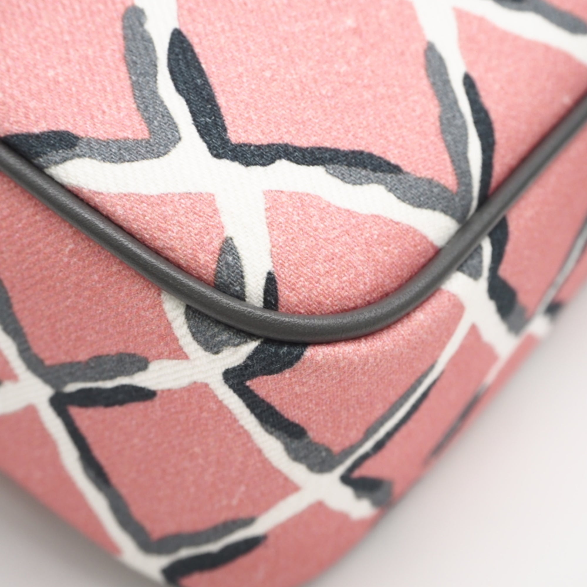 Chanel Multi-Color Pink Canvas Pouch (Pre-Owned)