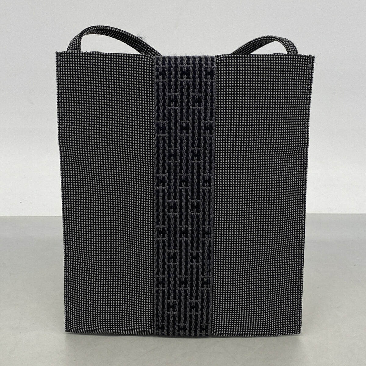 Hermes Gray Nylon Shoulder Bag (Pre-Owned)