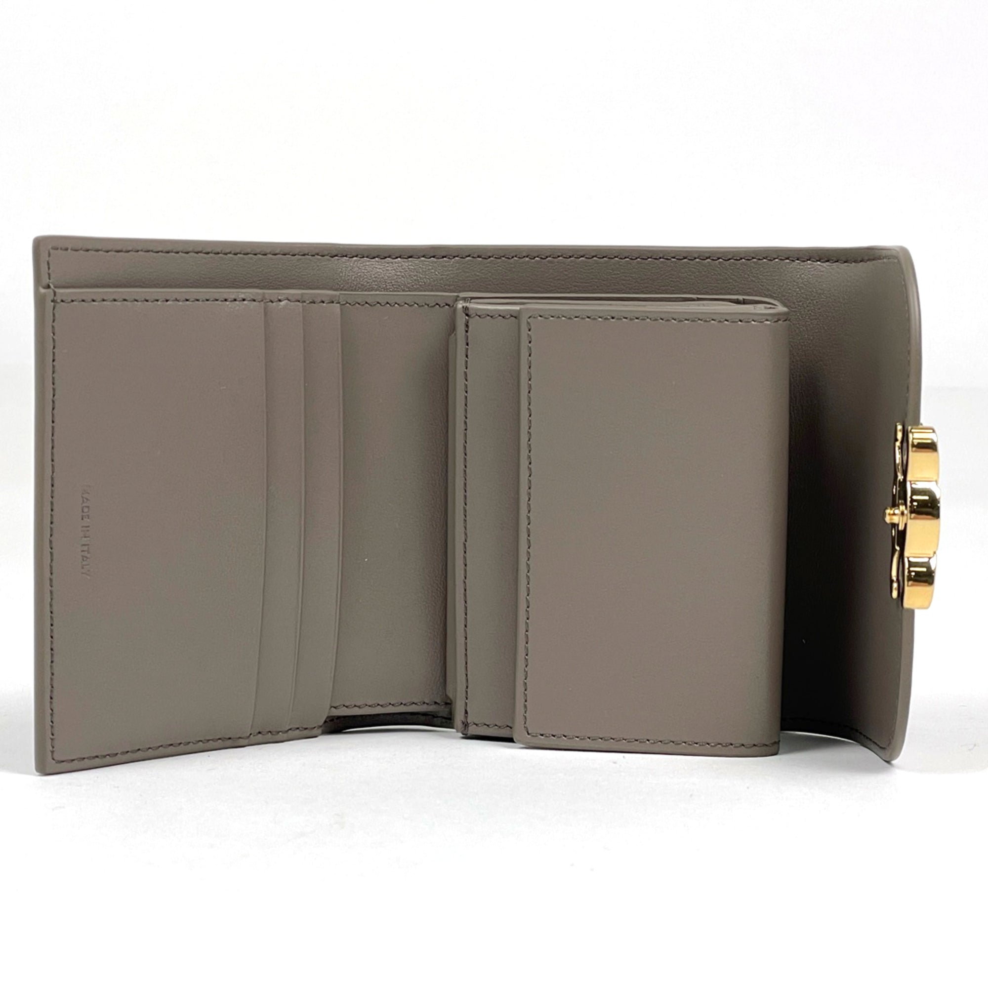 Celine Gray Leather Wallet (Bi-Fold) (Pre-Owned)