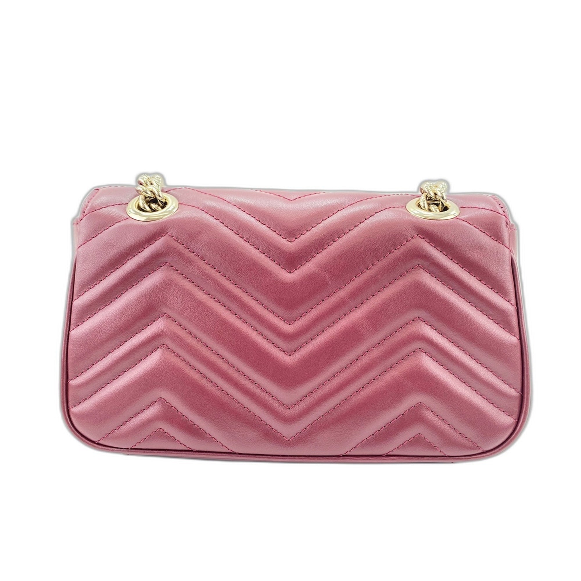 Gucci Red Color Wine Shoulder Bag (Pre-Owned)