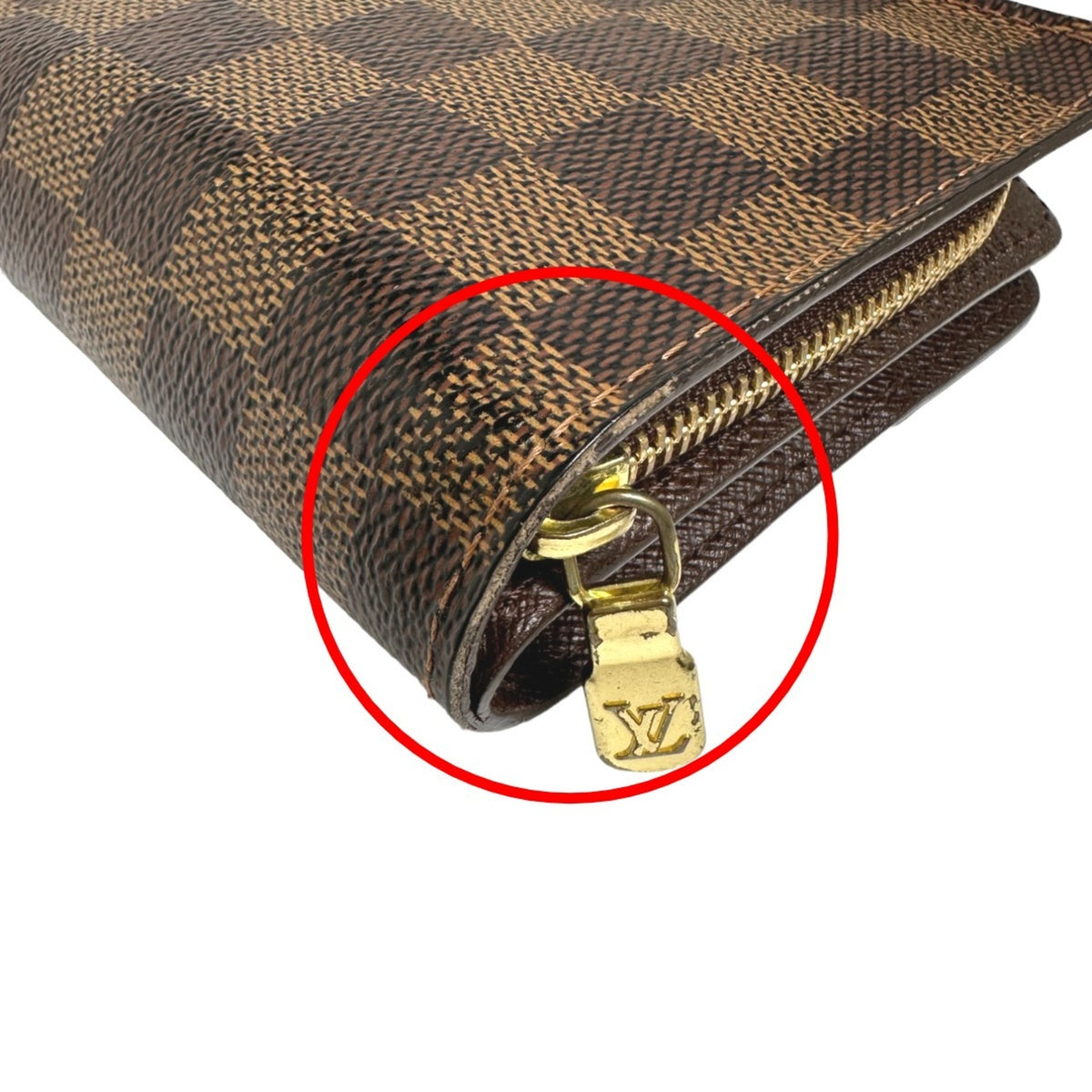 Louis Vuitton Damier Brown Damier Canvas Wallet (Bi-Fold) (Pre-Owned)
