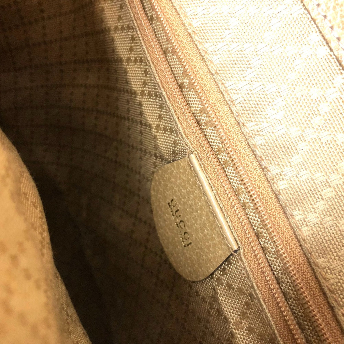Gucci Beige Leather Backpack (Pre-Owned)