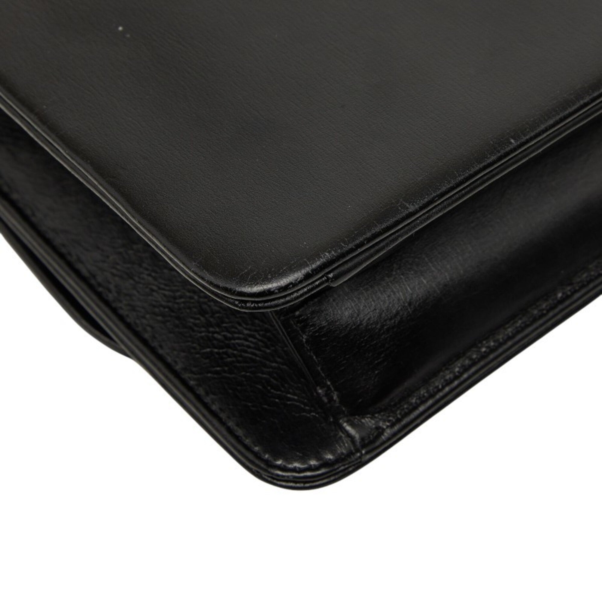 Christian Dior Black Leather Shoulder Bag (Pre-Owned)