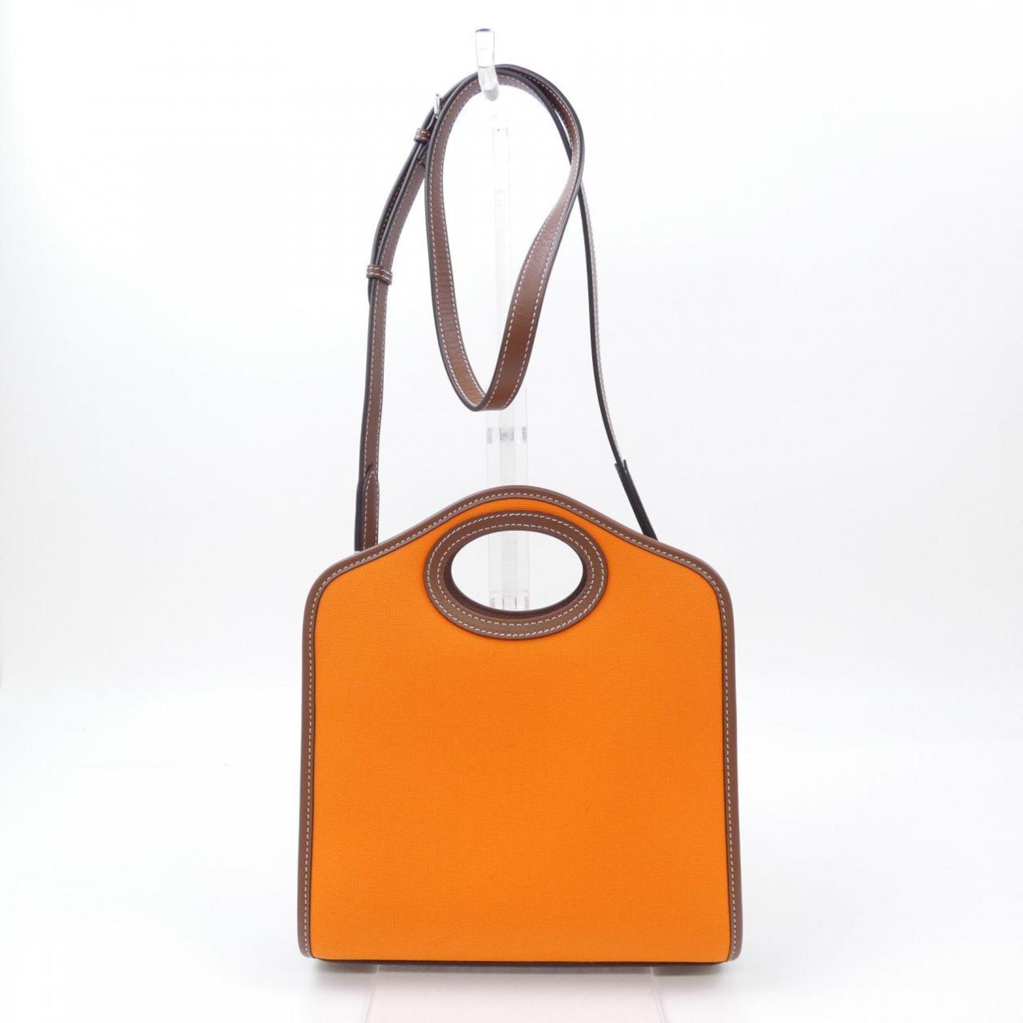 Burberry Orange Handbag (Pre-Owned)