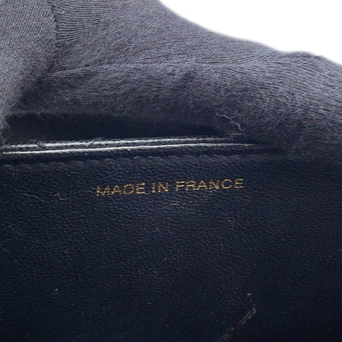 Chanel Black Grained Calfskin Handbag (Pre-Owned)
