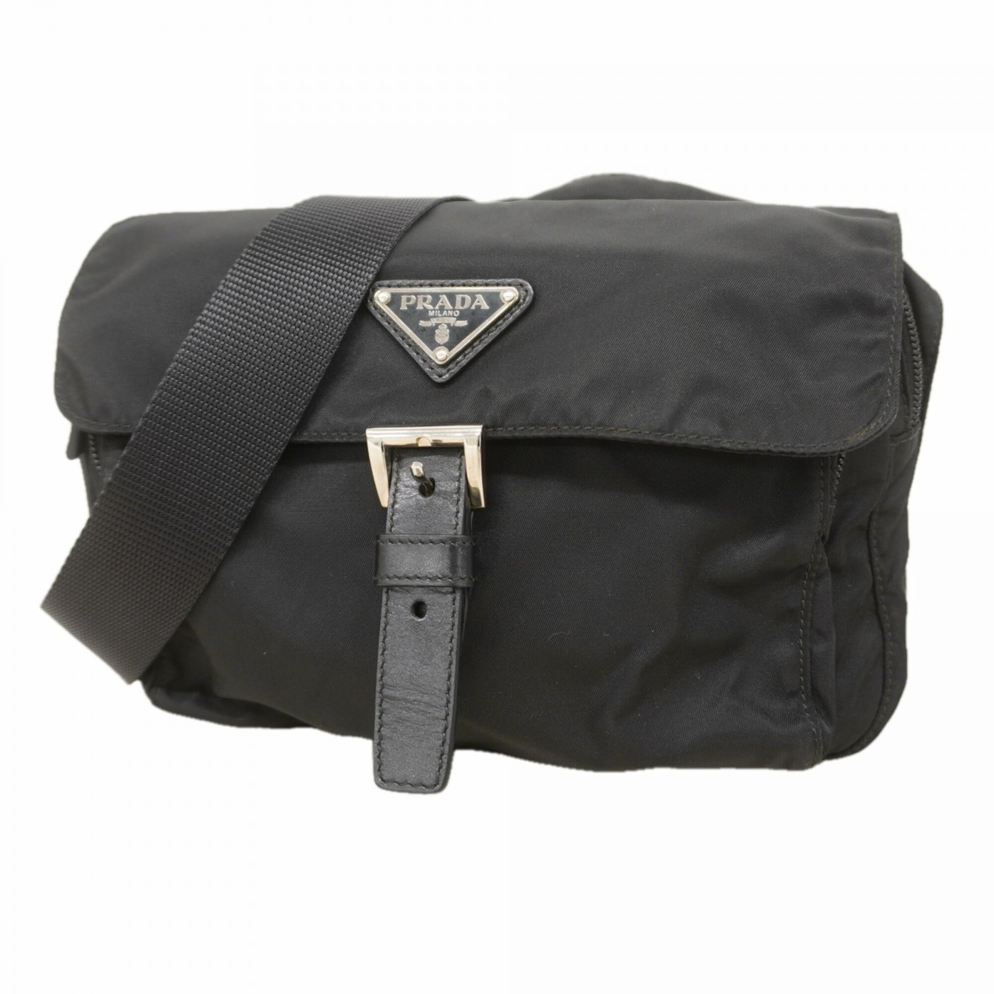 Prada Black Nylon Shoulder Bag (Pre-Owned)