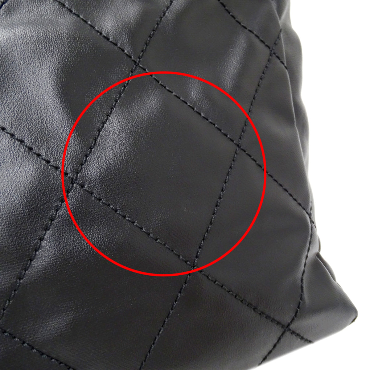 Chanel Black Coated Canvas Handbag Tote Bag (Pre-Owned)