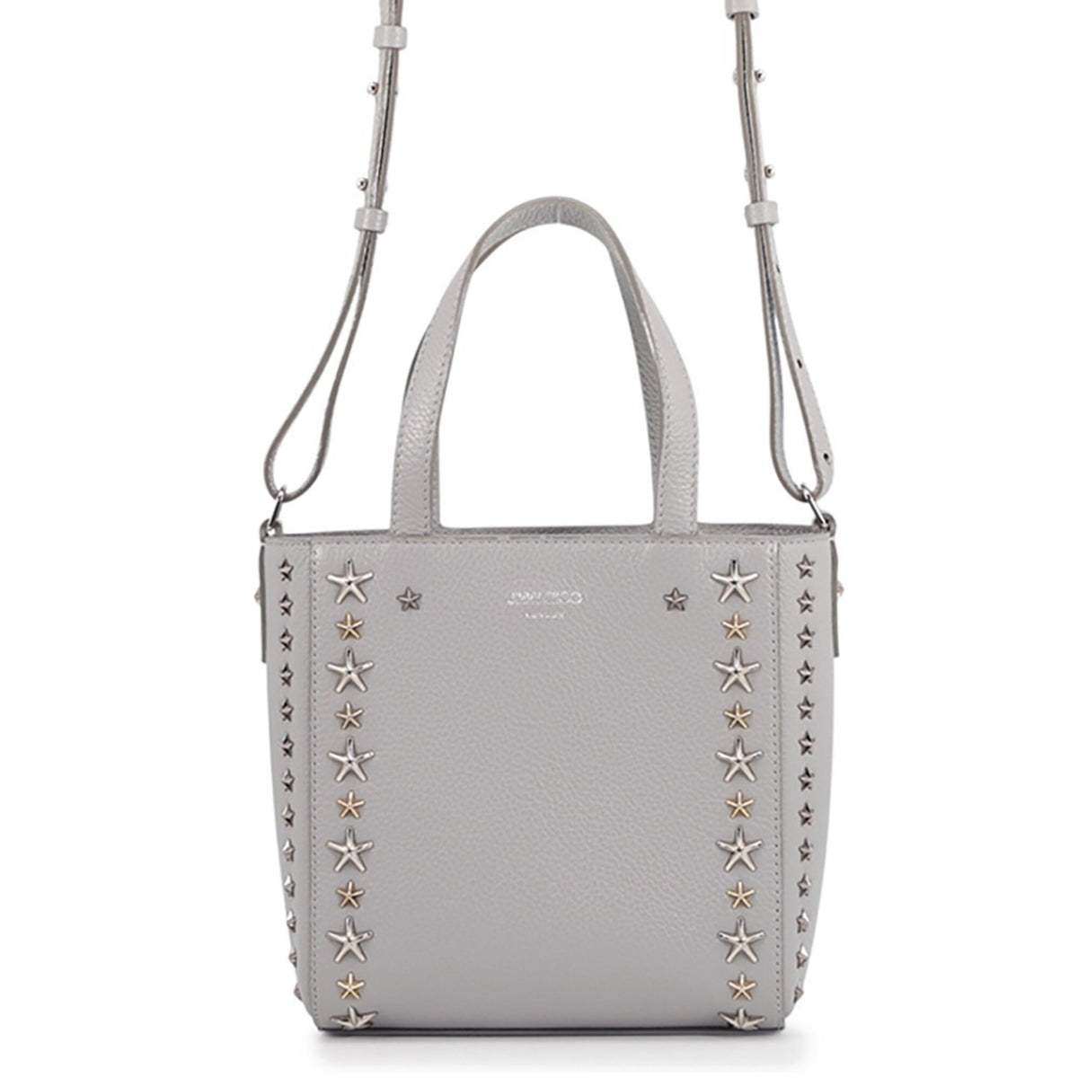 Jimmy Choo Gray Leather Handbag (Pre-Owned)