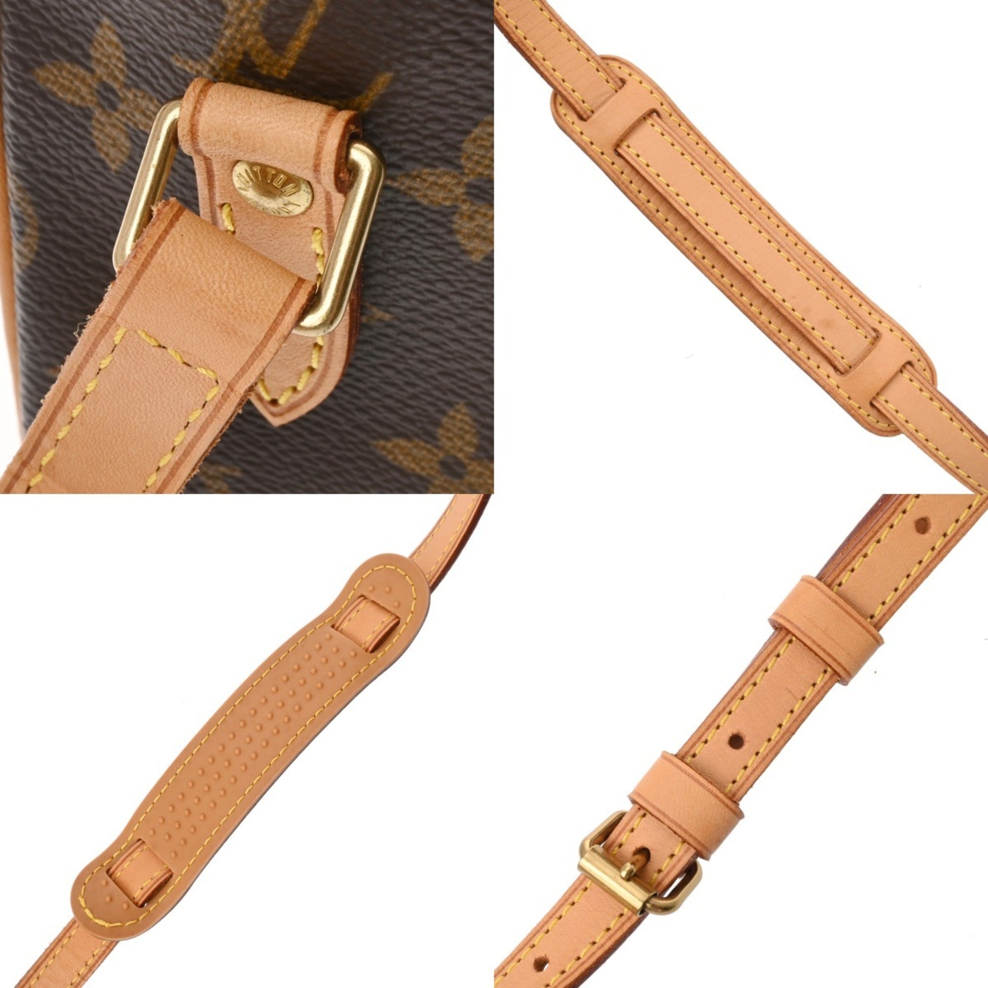 Louis Vuitton Brown Monogram Canvas Shoulder Bag (Pre-Owned)