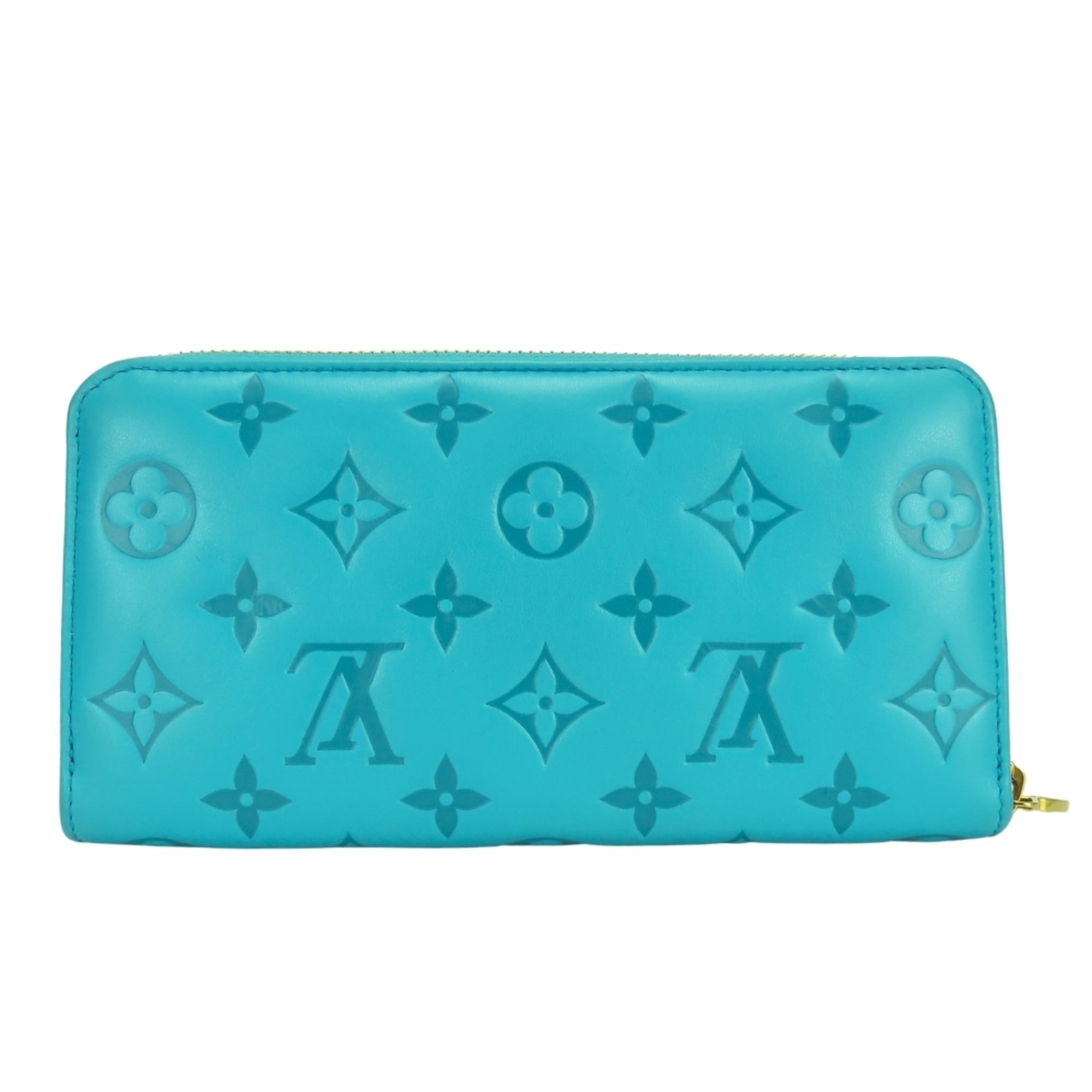 Louis Vuitton Monogram Turquoise Monogram Long Wallet (Bi-Fold) (Pre-Owned)