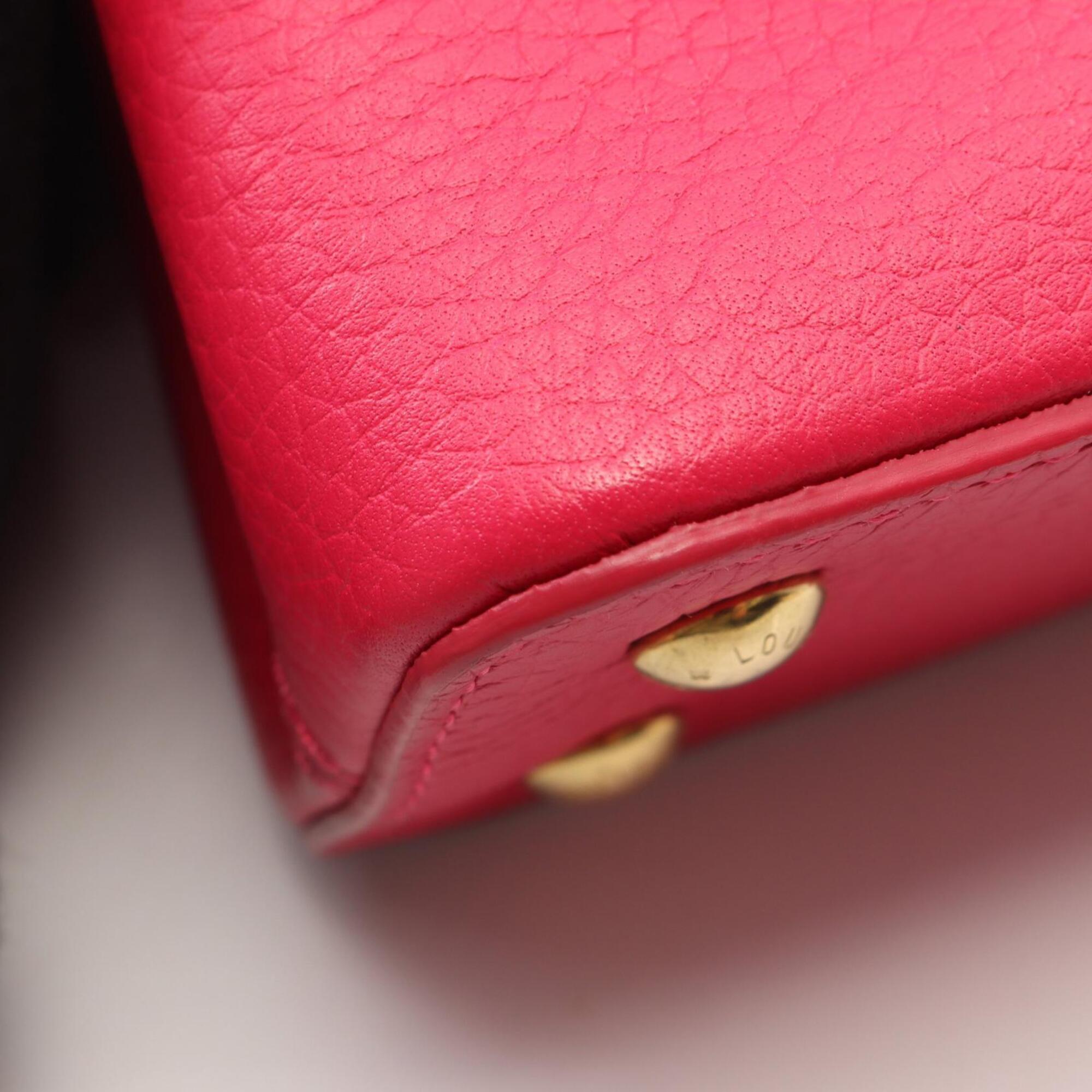 Louis Vuitton Pink Leather Handbag (Pre-Owned)