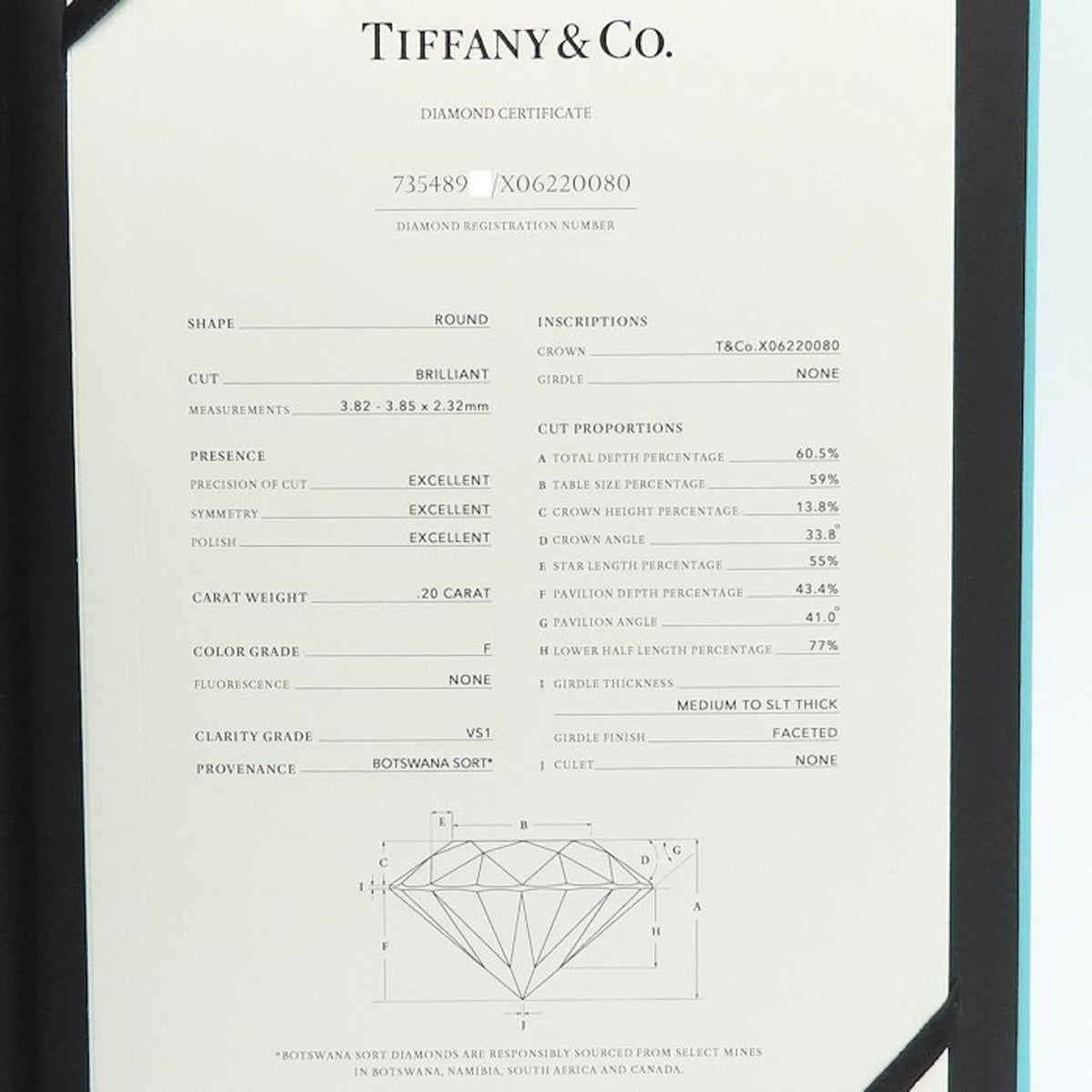 Tiffany Platinum 950 Band Ring (Pre-Owned)