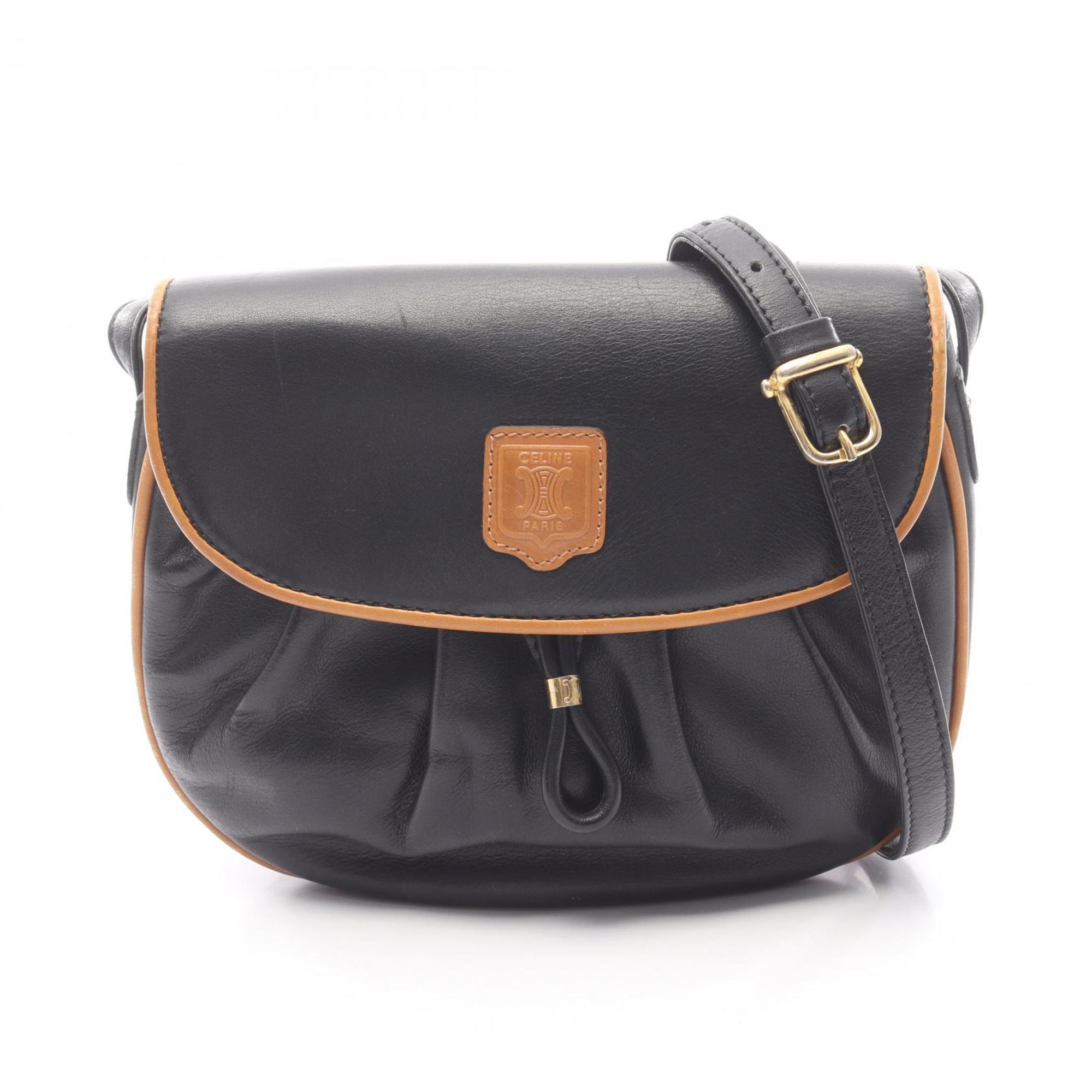 Celine Black Leather Shoulder Bag (Pre-Owned)