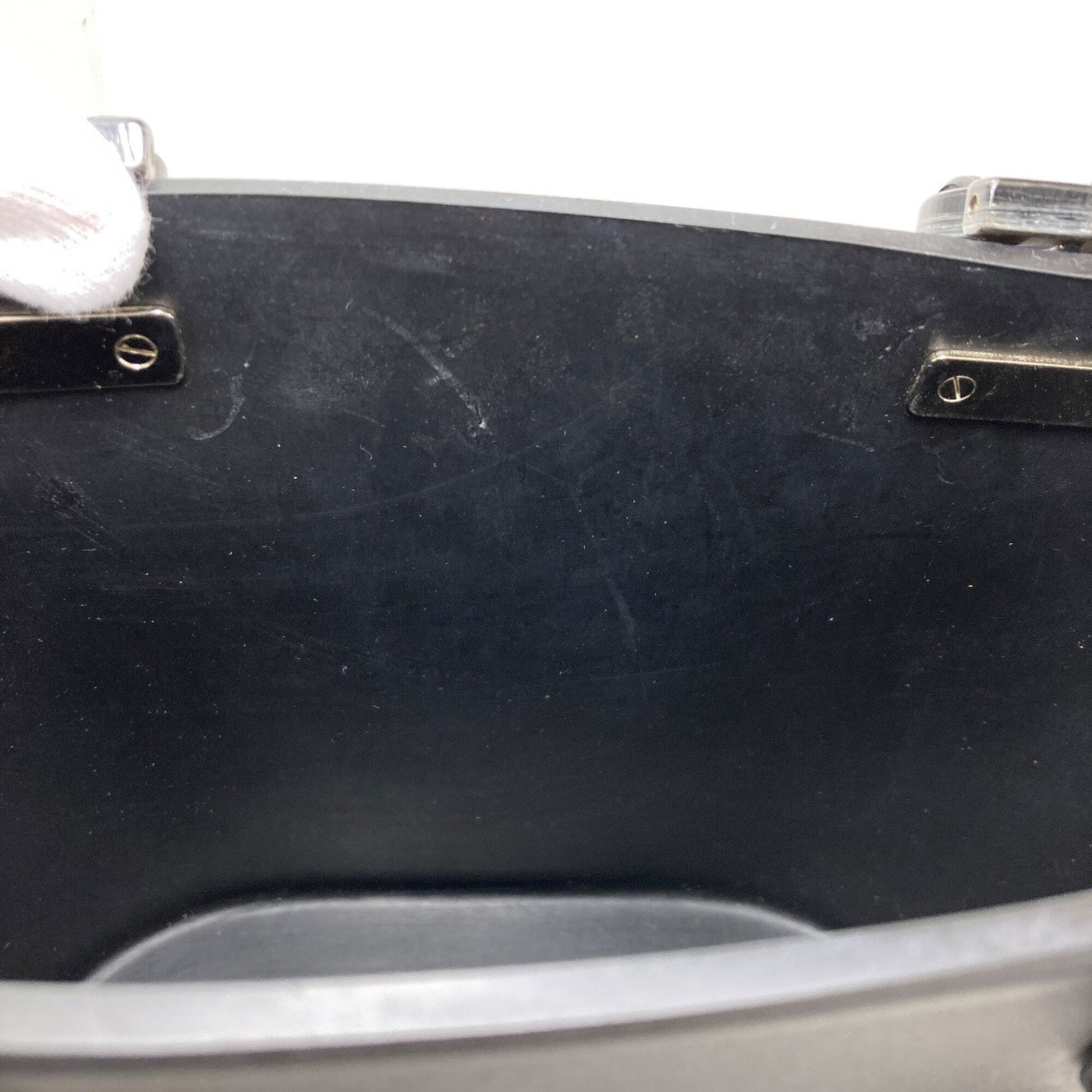 Salvatore Ferragamo Black Rubber Handbag (Pre-Owned)