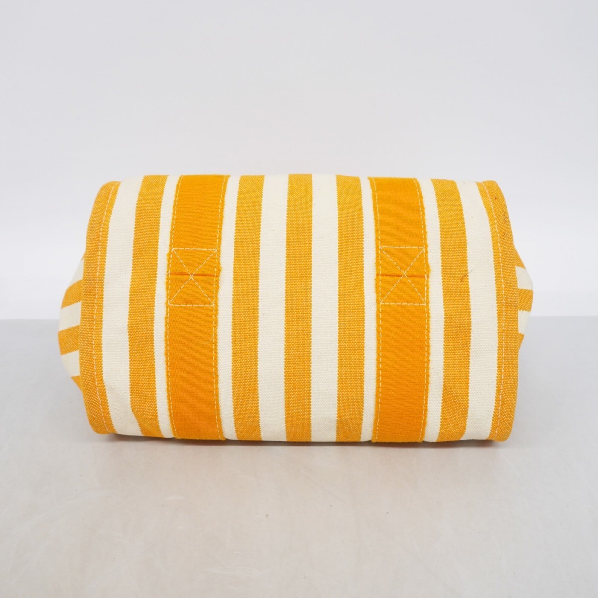 Hermes Orange Canvas Handbag (Pre-Owned)