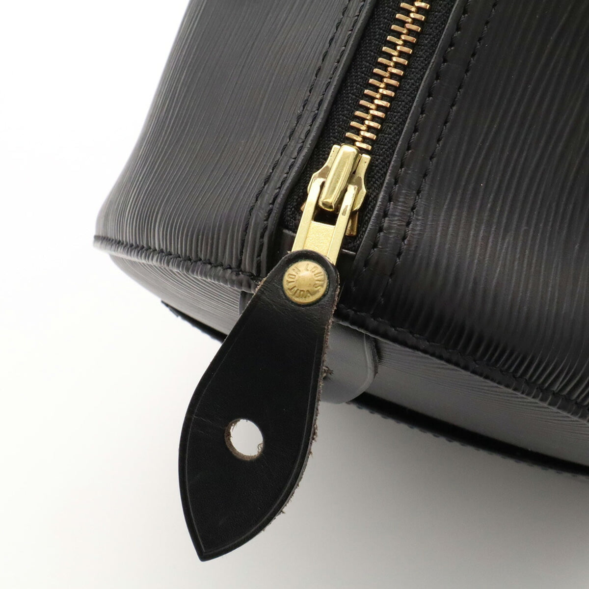 Louis Vuitton Noir Epi Leather Boston Bag Handbag (Pre-Owned)