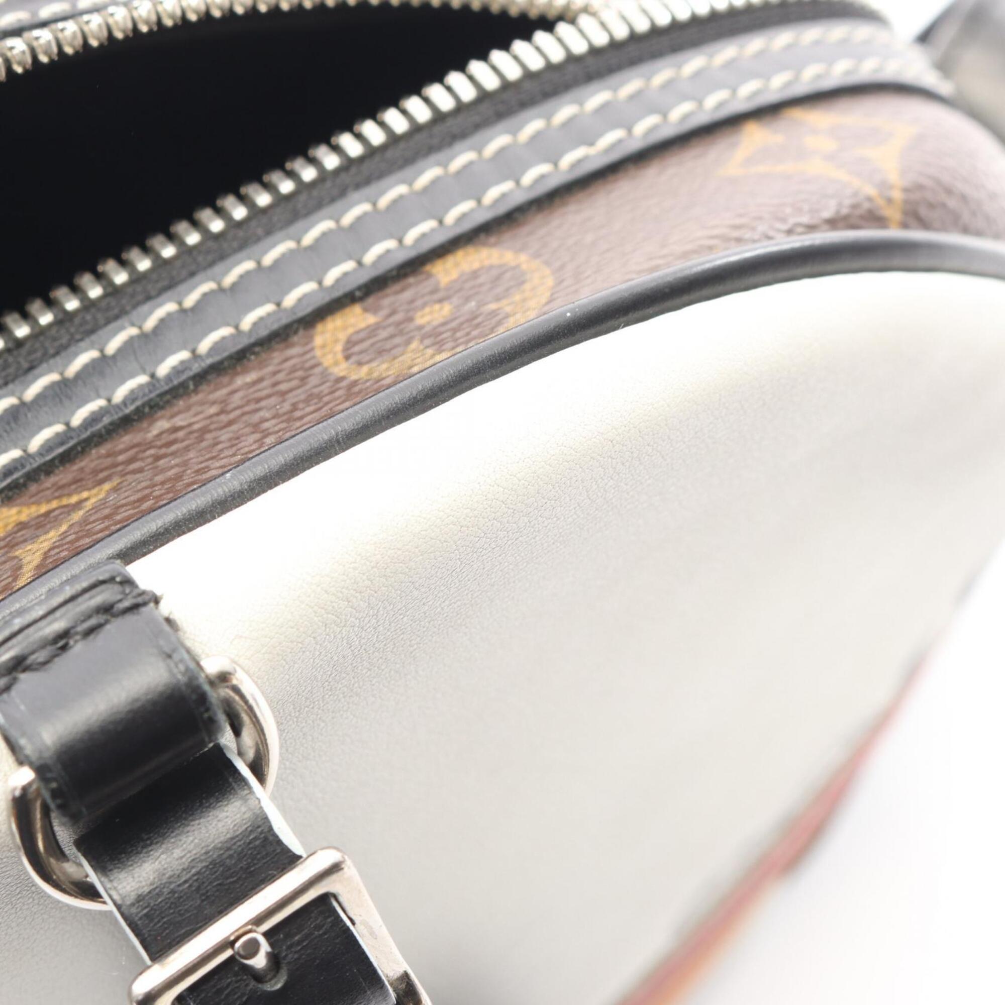 Louis Vuitton Brown Multi-Color White Coated Canvas Shoulder Bag (Pre-Owned)