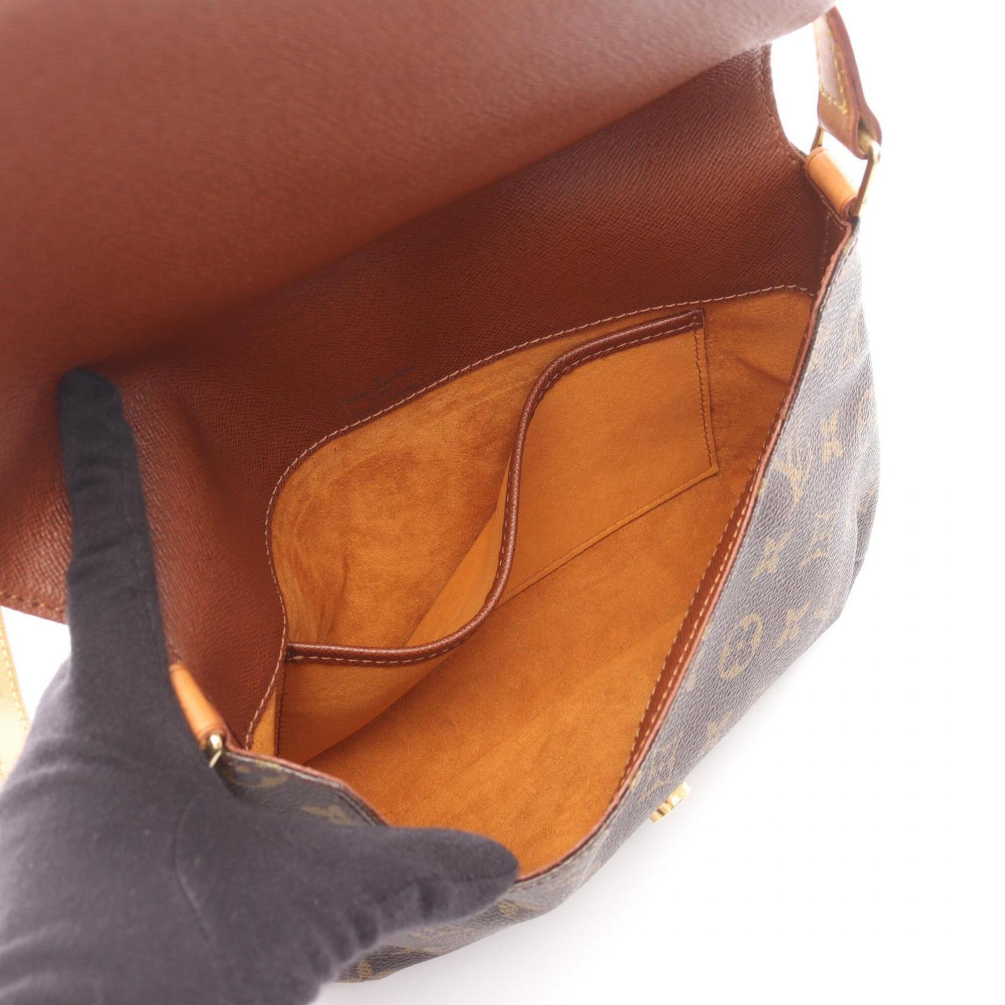 Louis Vuitton Brown Coated Canvas Pvc Leather Handbag Shoulder Bag (Pre-Owned)