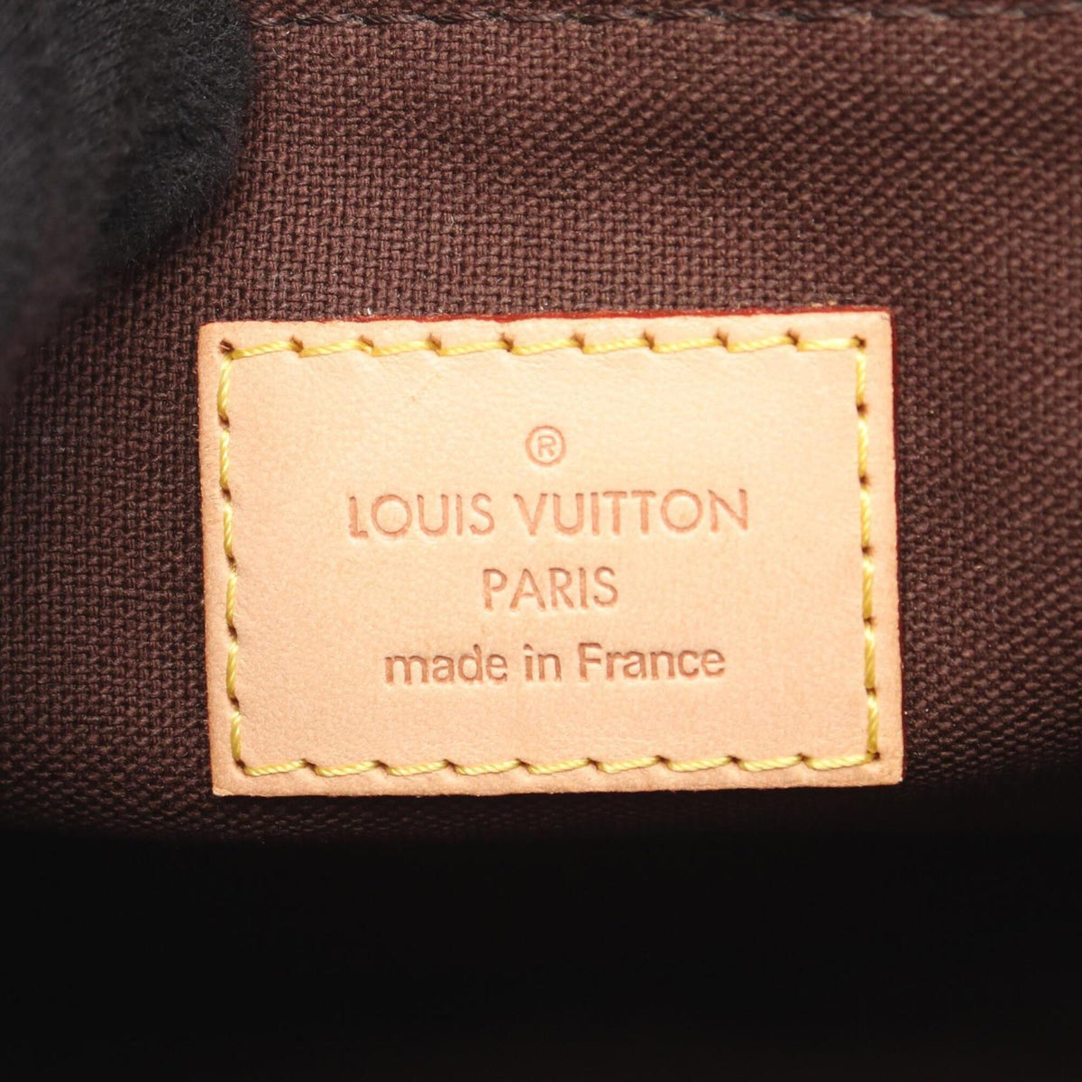 Louis Vuitton Brown Coated Canvas Monogram Leather Handbag Shoulder Bag (Pre-Owned)